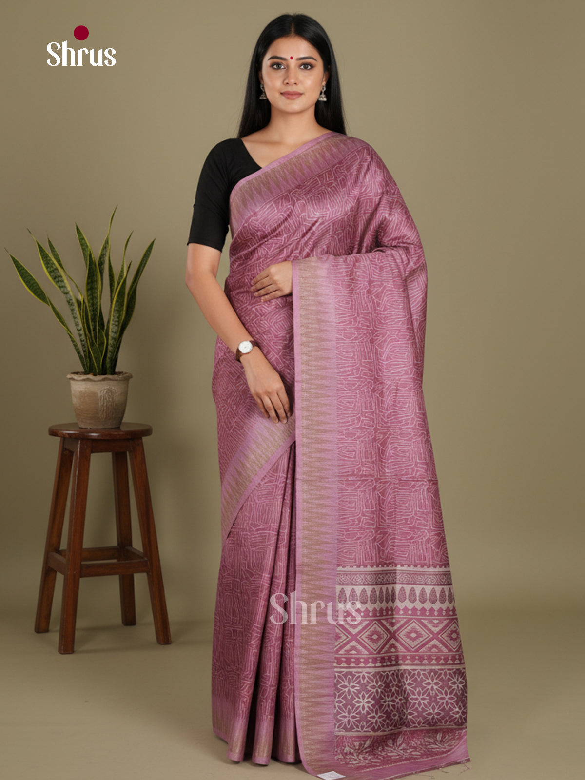 DJS08369 - Semi Chanderi Saree