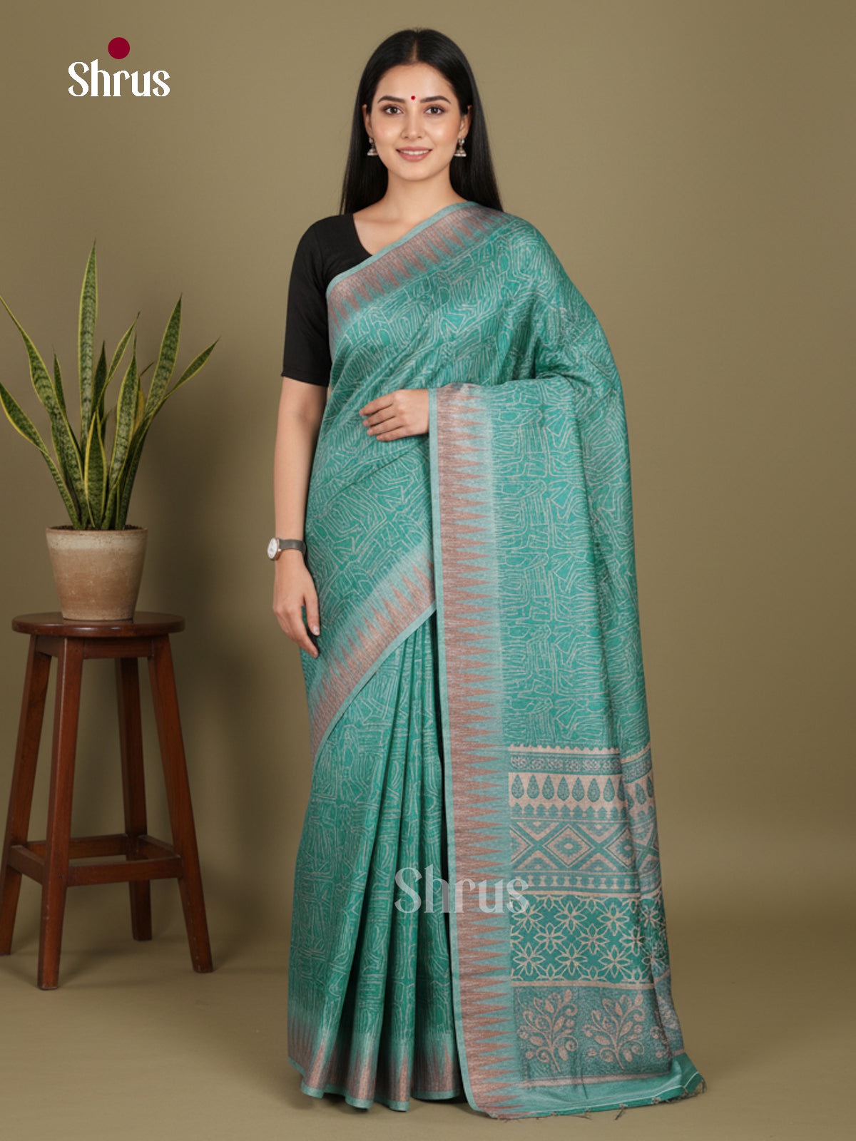 DJS08372 - Semi Chanderi Saree