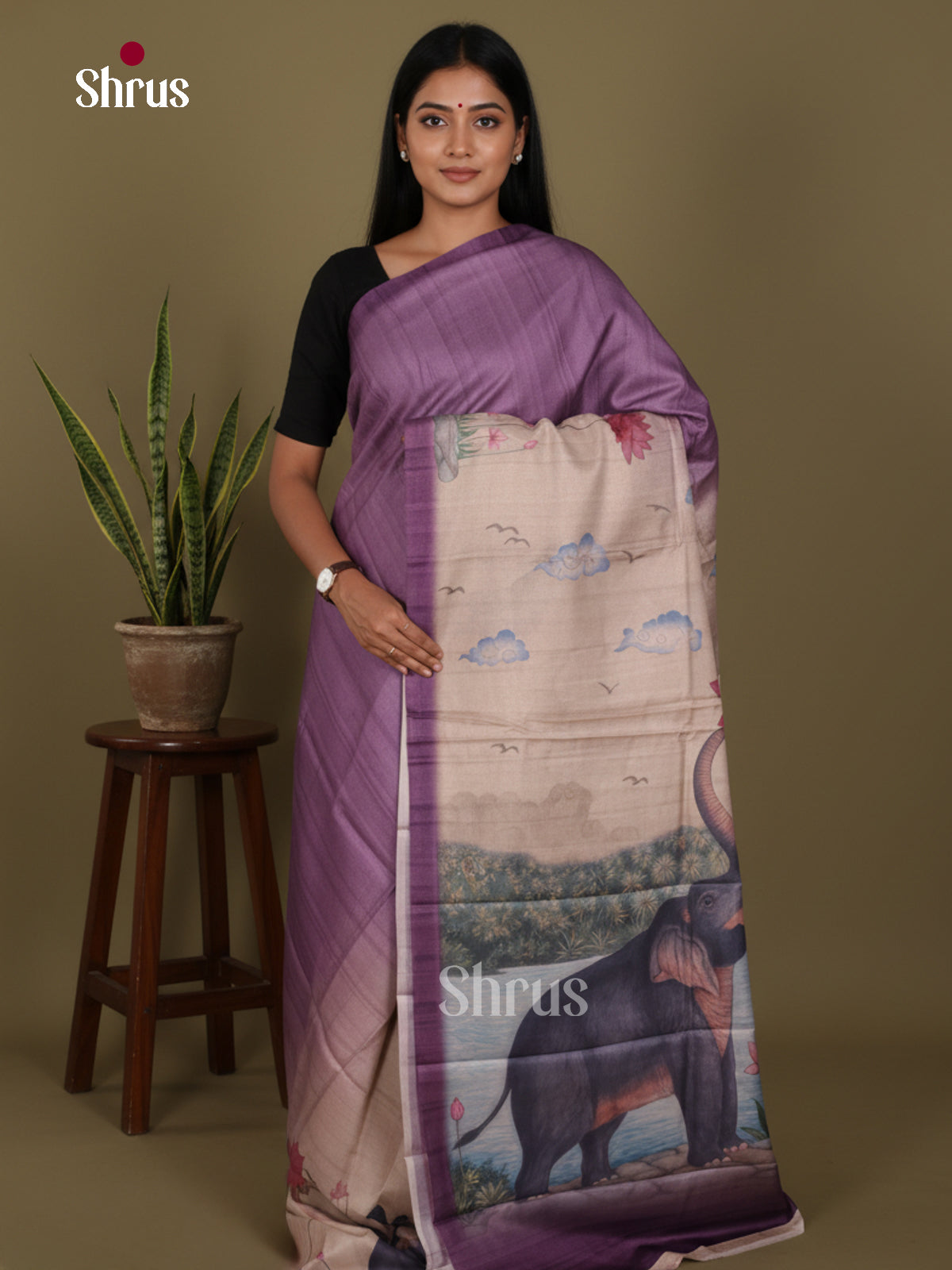 DJS08463 - Butter silk Saree