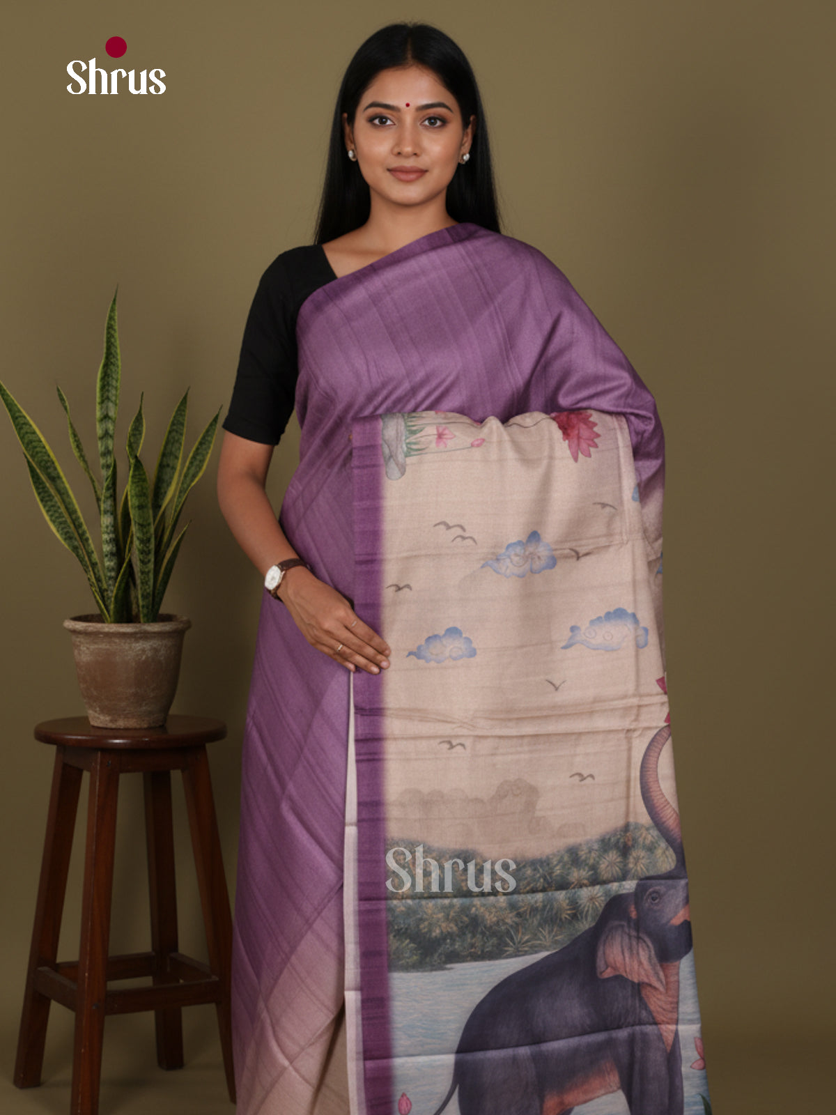 DJS08463 - Butter silk Saree