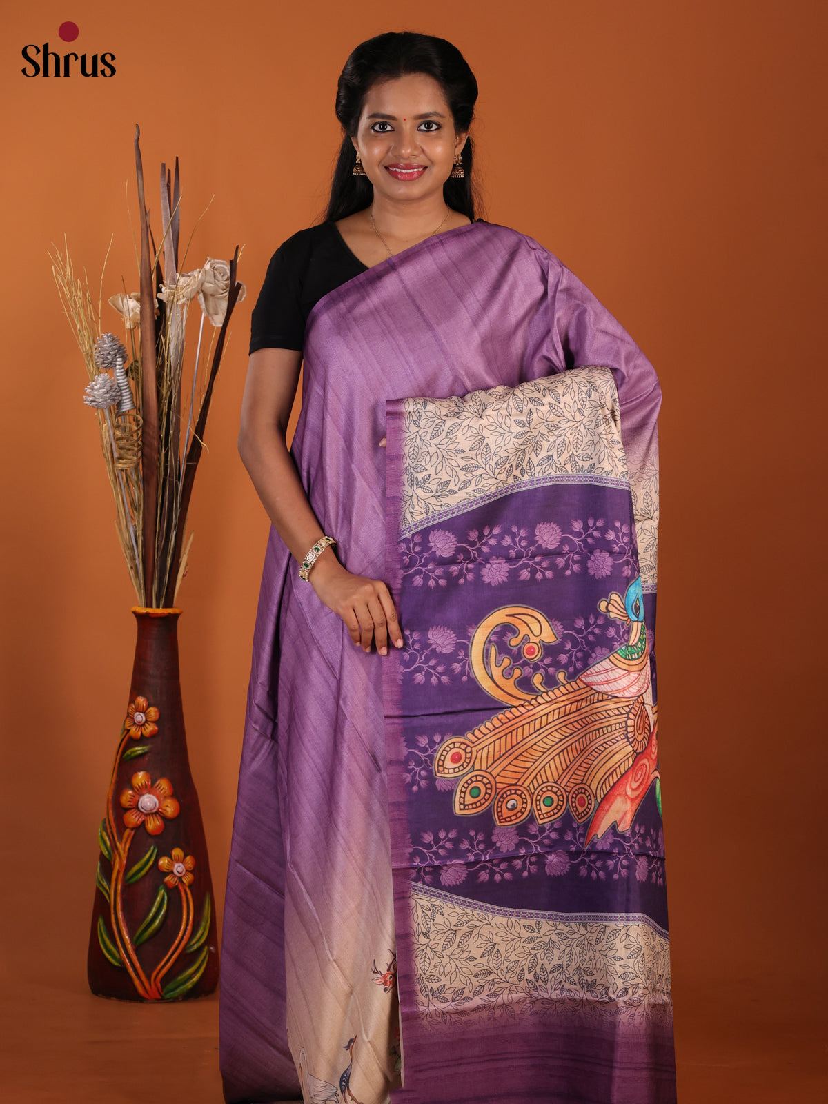 DJS08467 - Butter silk Saree