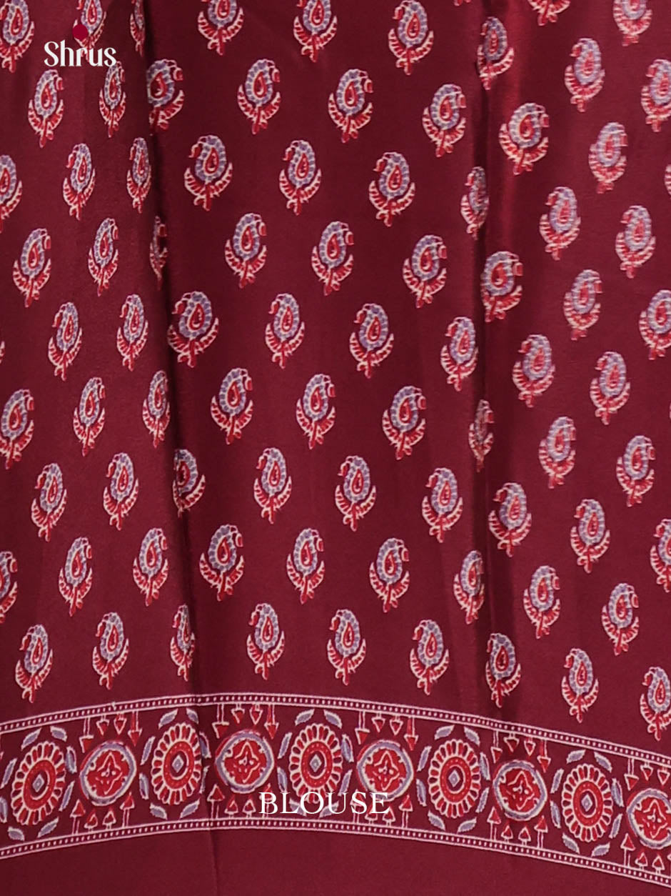 Maroon- Art Modal Saree