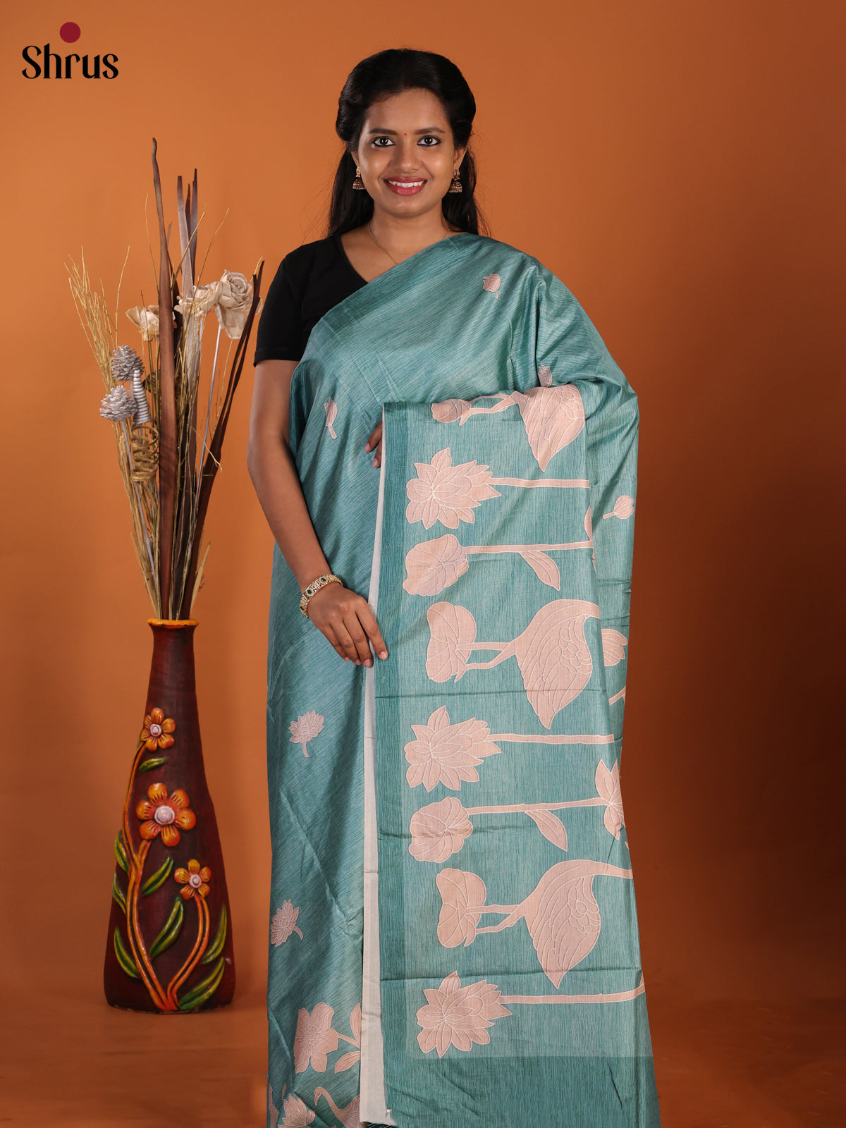 Blue - Semi Modal  Saree