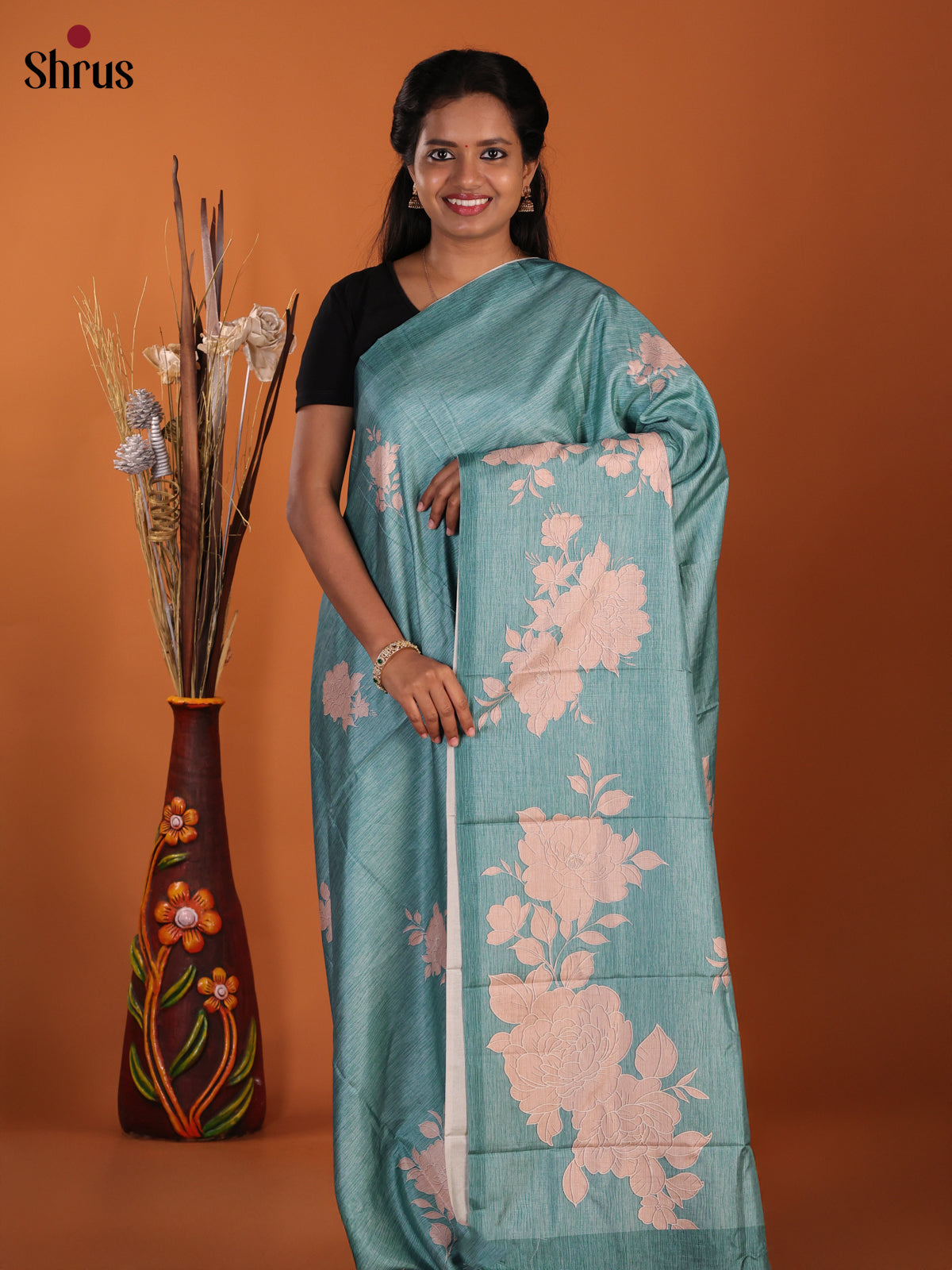 Blue - Semi Modal  Saree