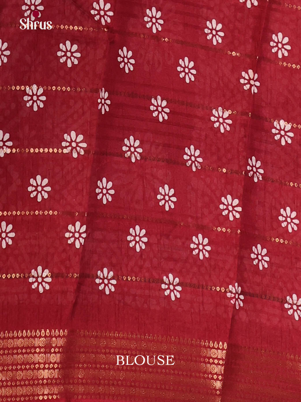 Maroon - Semi Crepe Saree