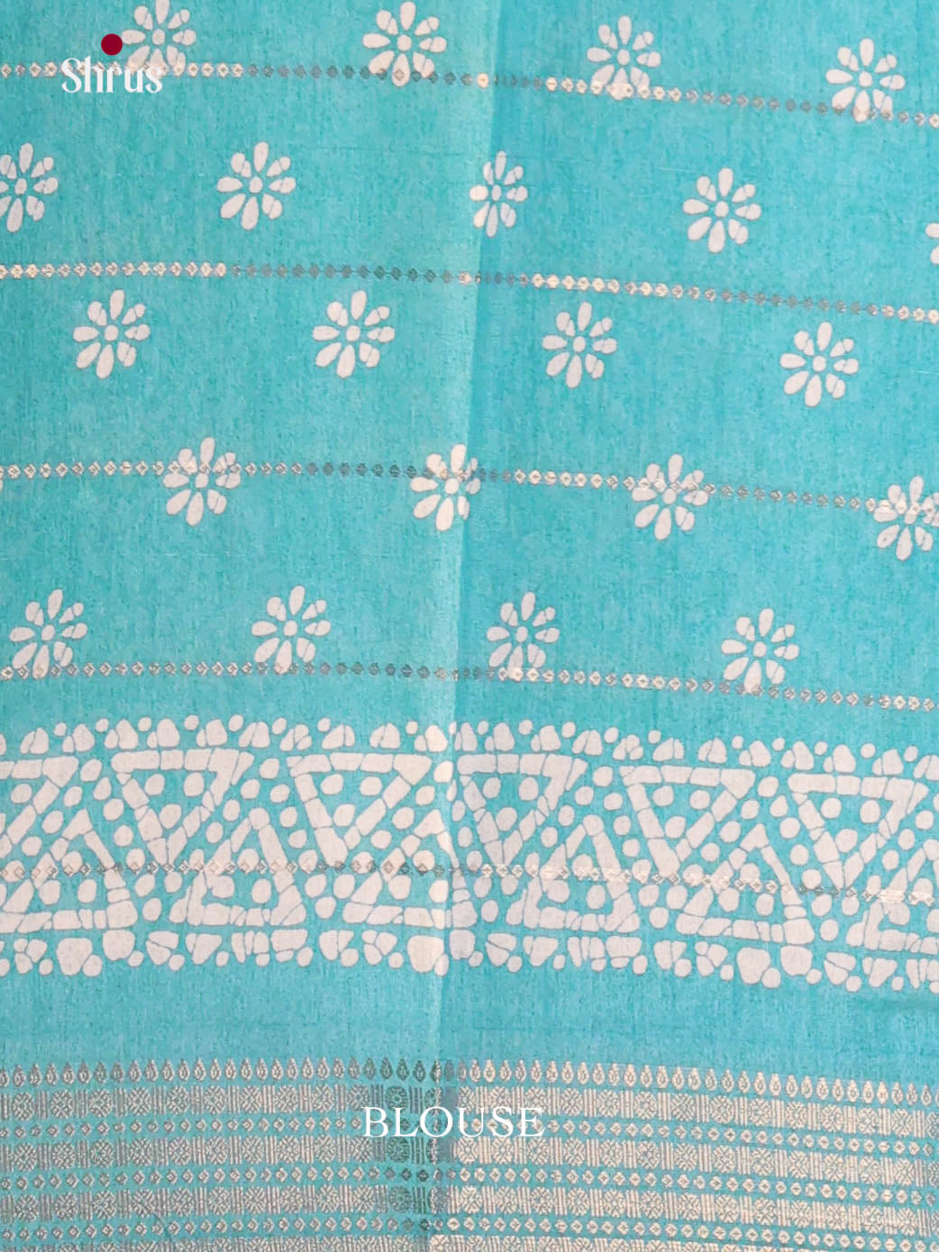 Light Blue - Semi Crepe Saree