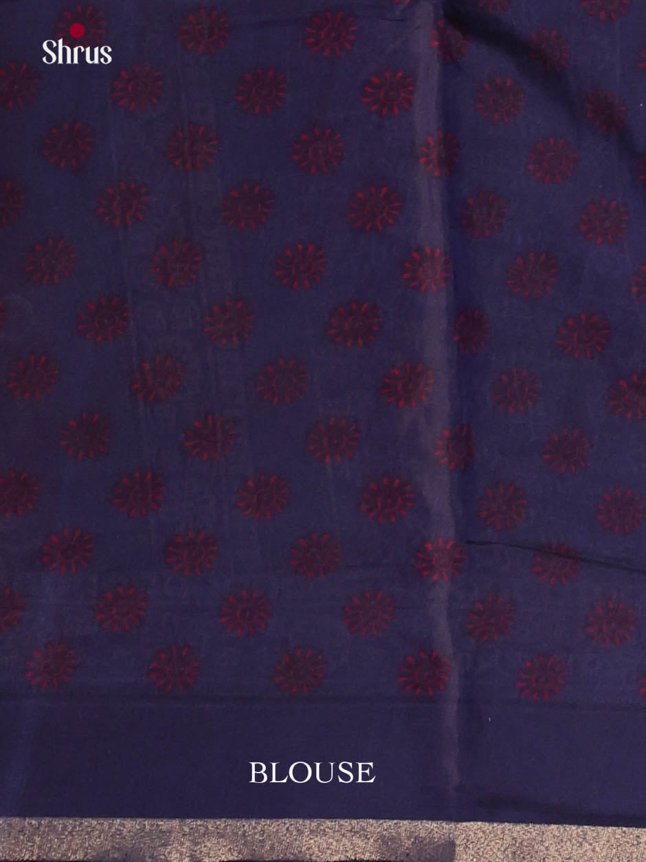 Maroon & Blue- Art Modal Saree