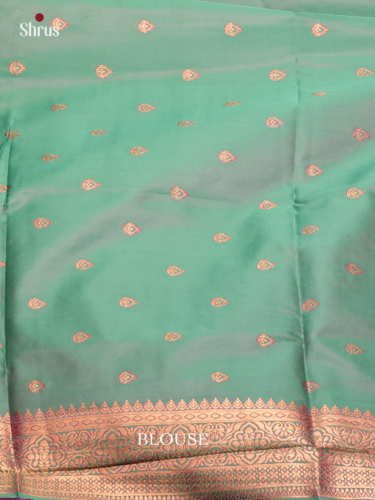 Purple & Green- Semi Softsilk Saree