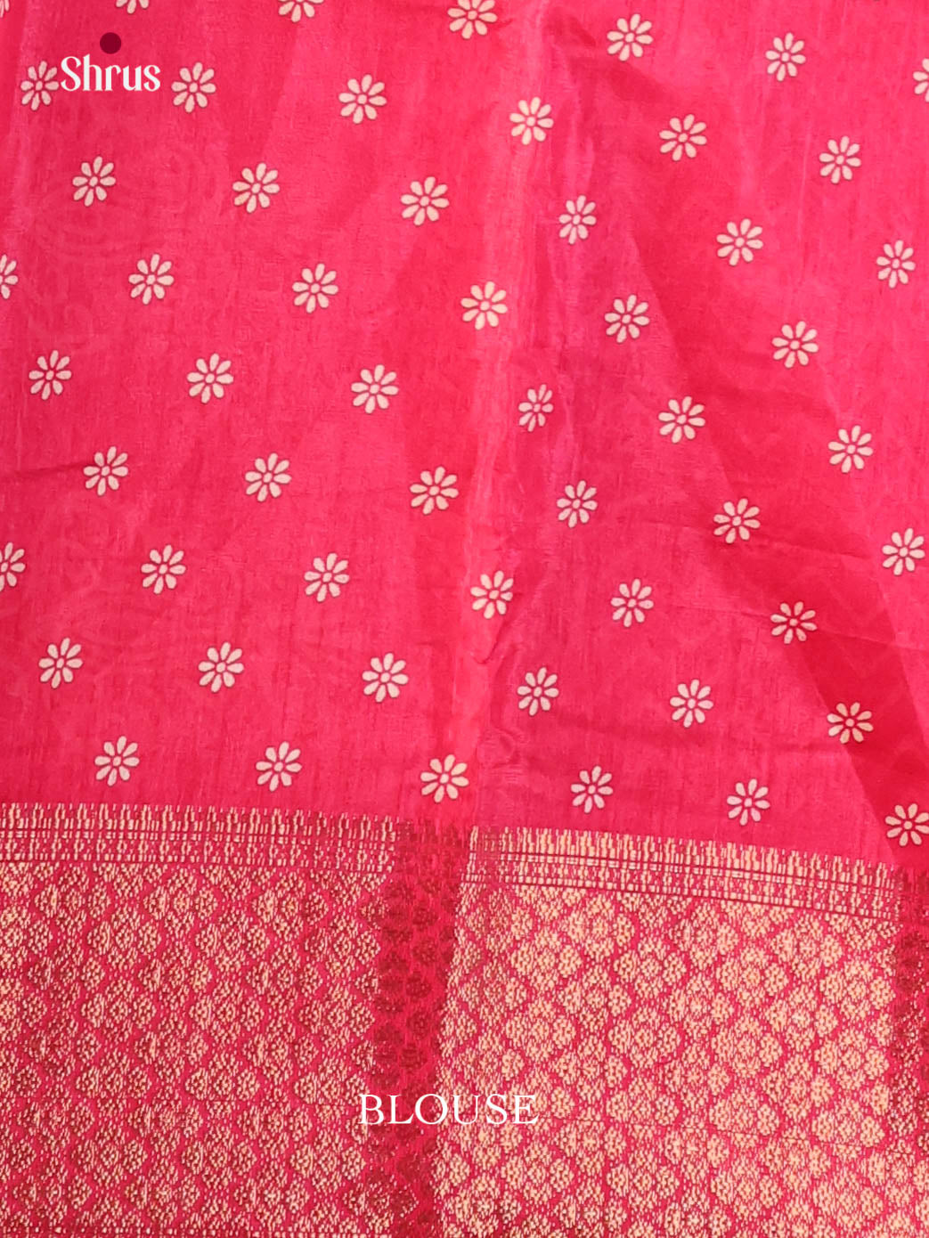 Pink  - Semi Crepe Saree