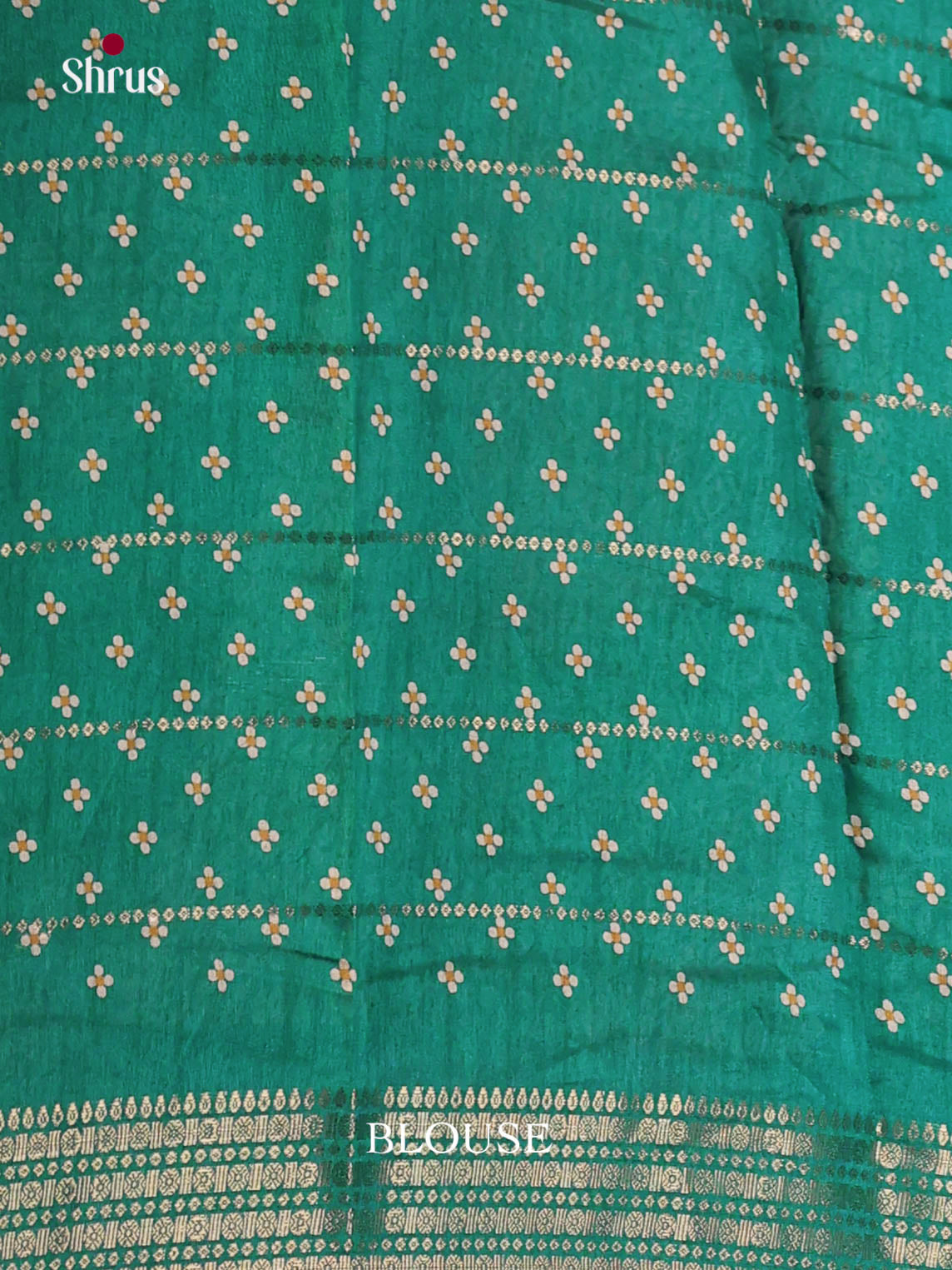 Green - Semi Crepe Saree - Shop on Shrus.com