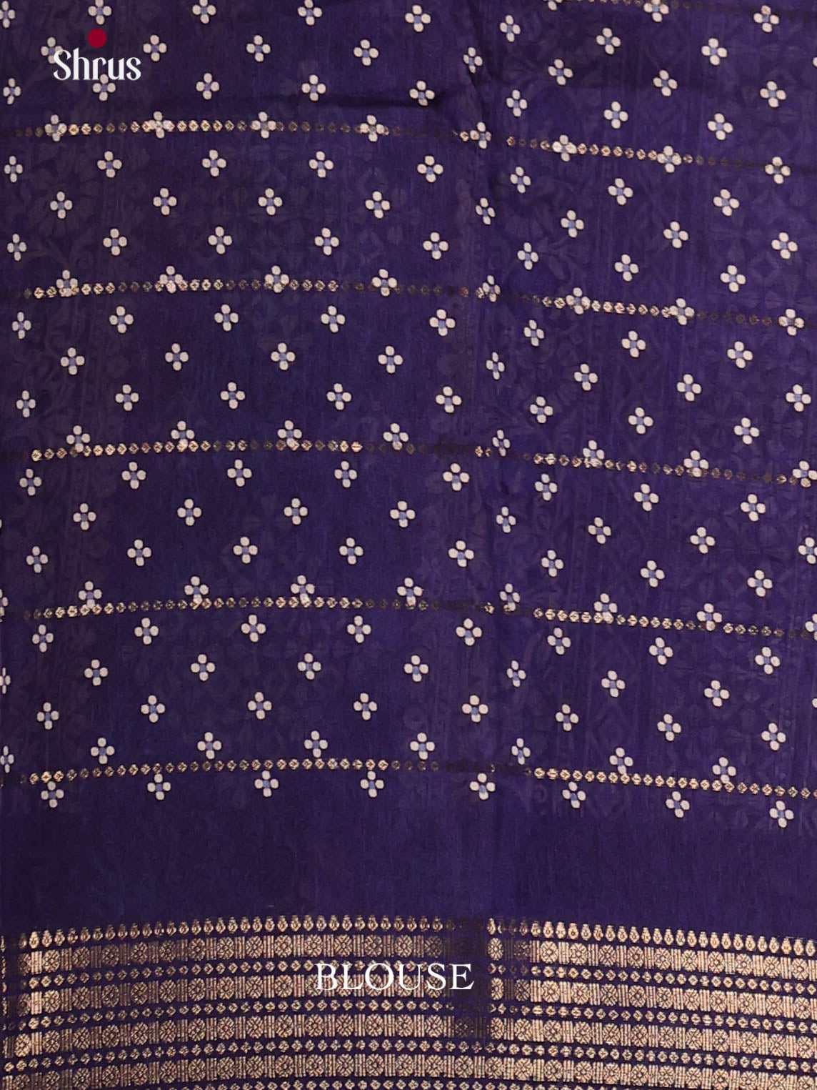 Blue - Semi Crepe Saree