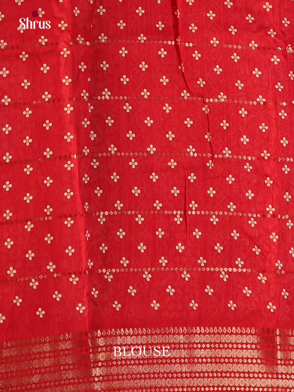 Red - Semi Crepe Saree - Shop on Shrus.com
