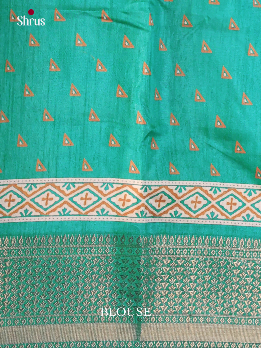 Green - Semi Crepe Saree - Shop on Shrus.com