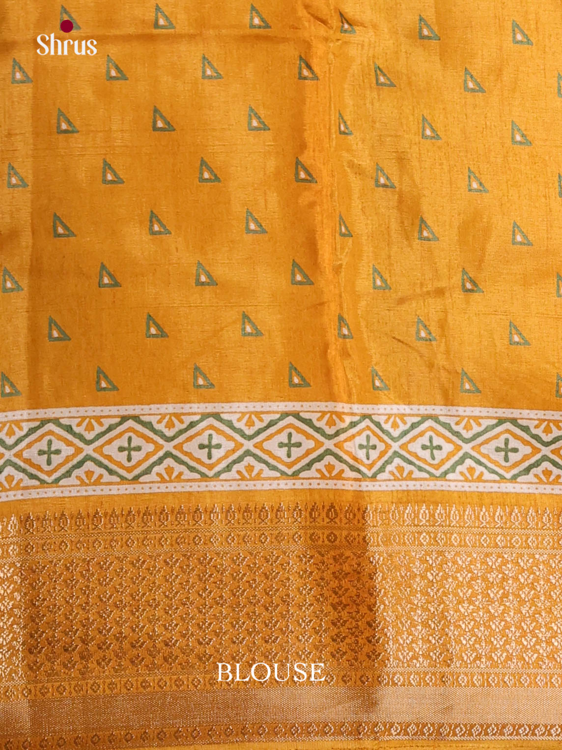 Mustard - Semi Crepe Saree - Shop on Shrus.com