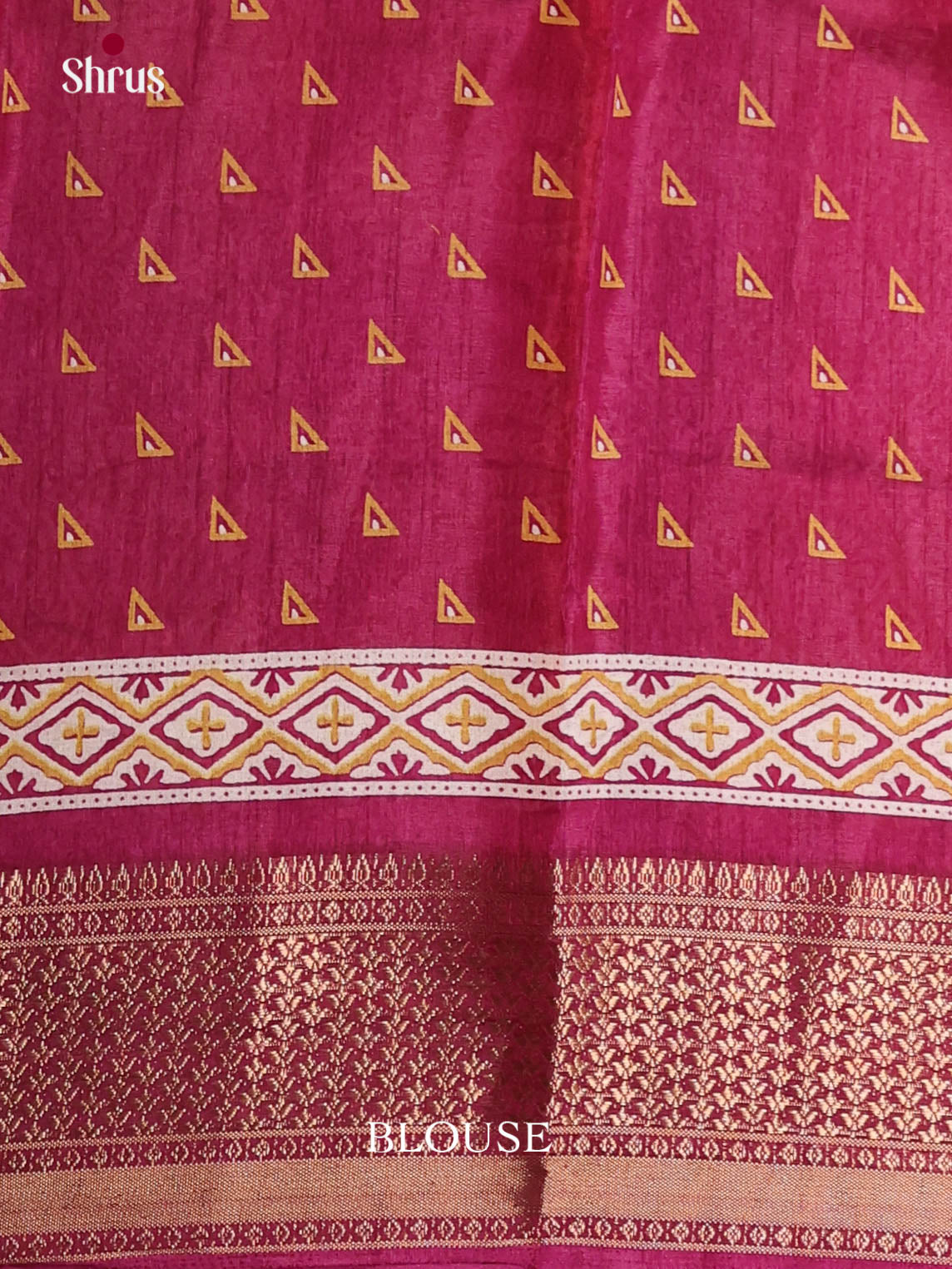 Maroon - Semi Crepe Saree - Shop on Shrus.com