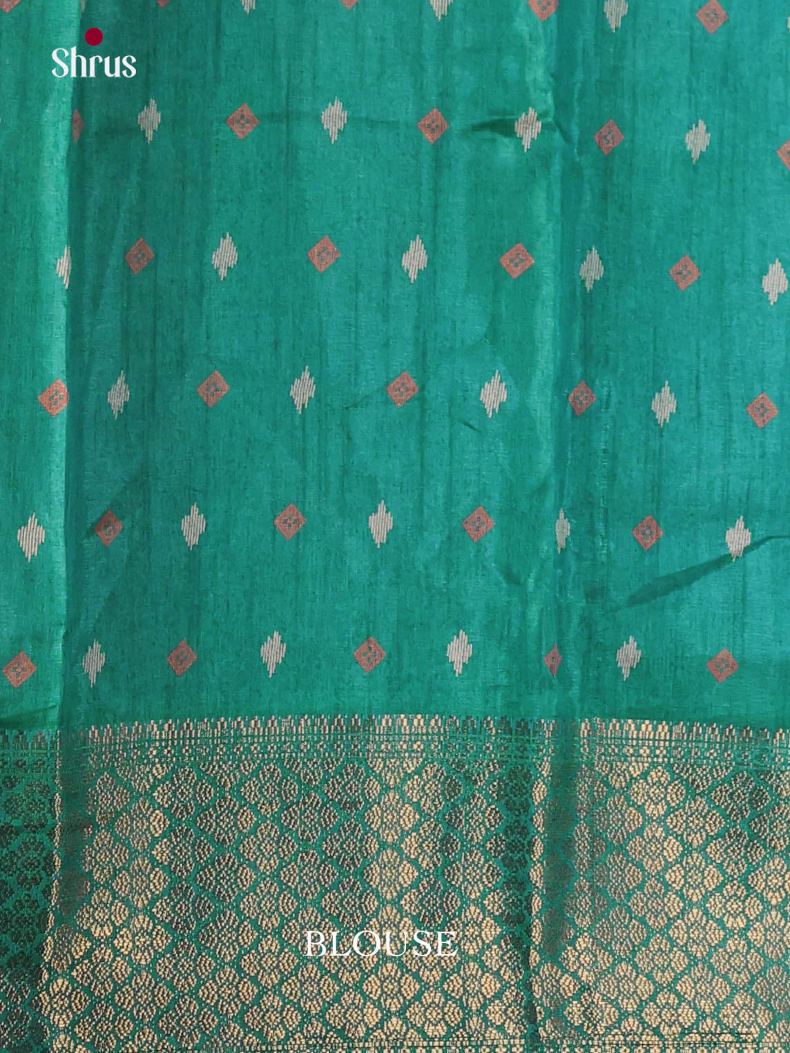 Green - Semi Crepe Saree - Shop on Shrus.com