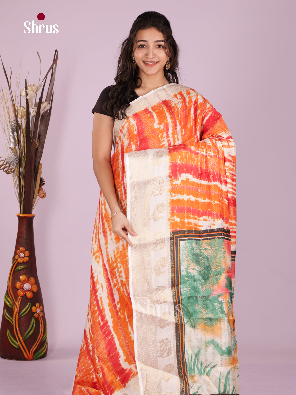 DJS10089 - Semi Mysoresilk Saree