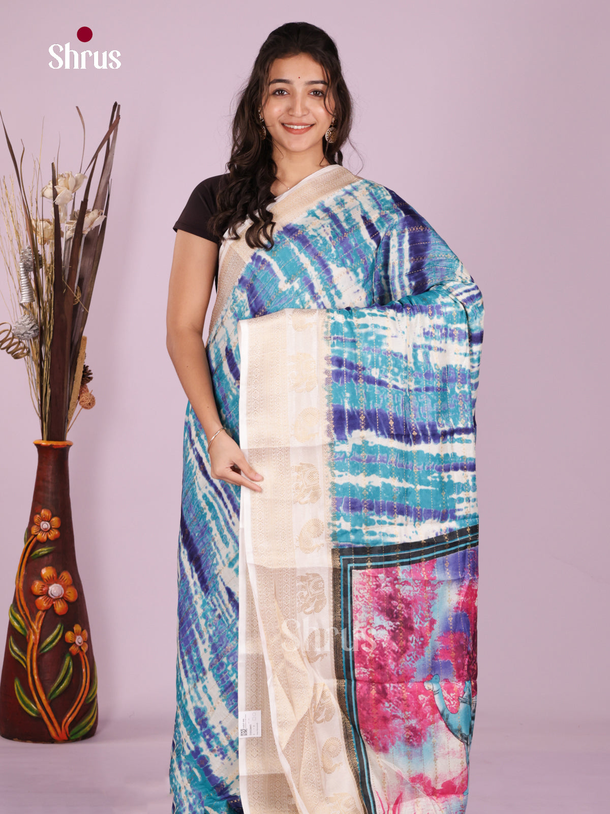 DJS10095 - Semi Mysoresilk Saree - Shop on Shrus.com