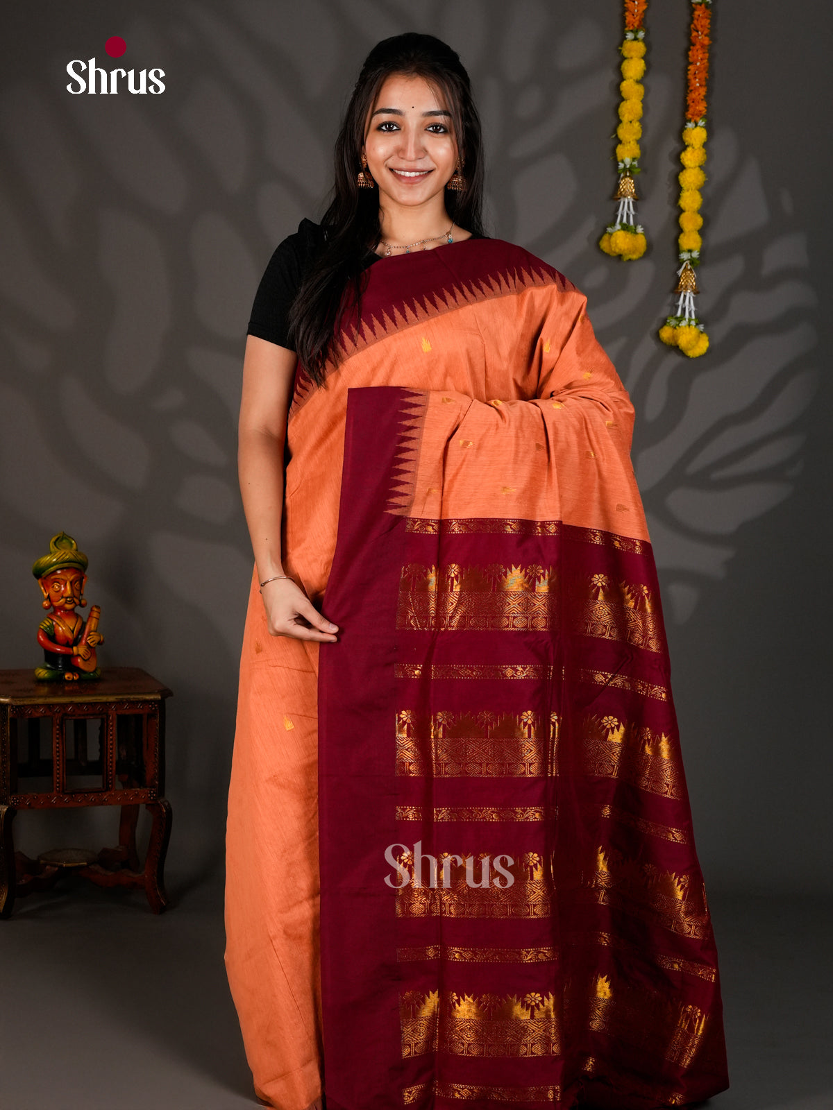 DJS10507 - Kalyani Cotton Saree - Shop on Shrus.com