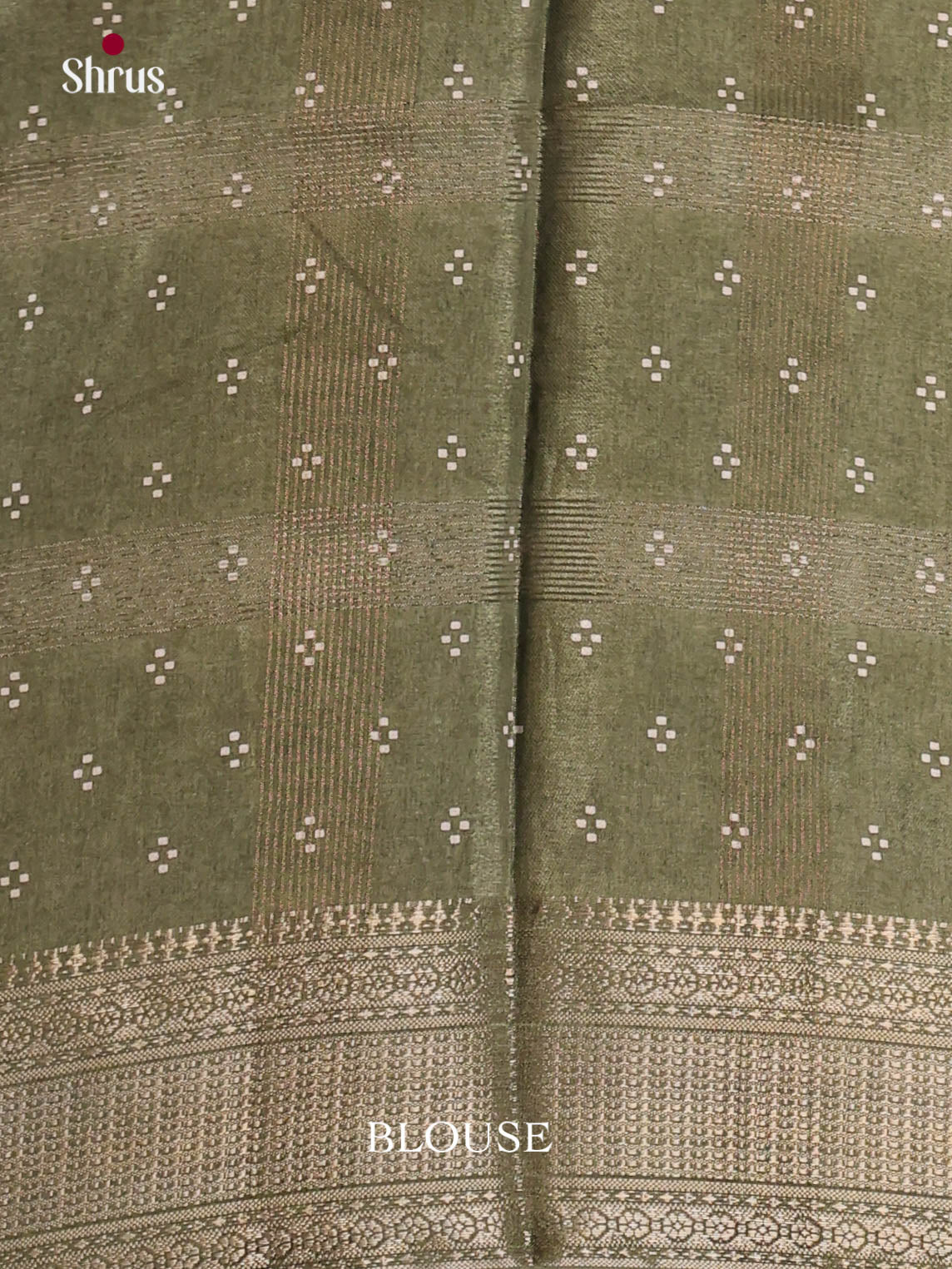 Green - Semi Crepe Saree - Shop on Shrus.com
