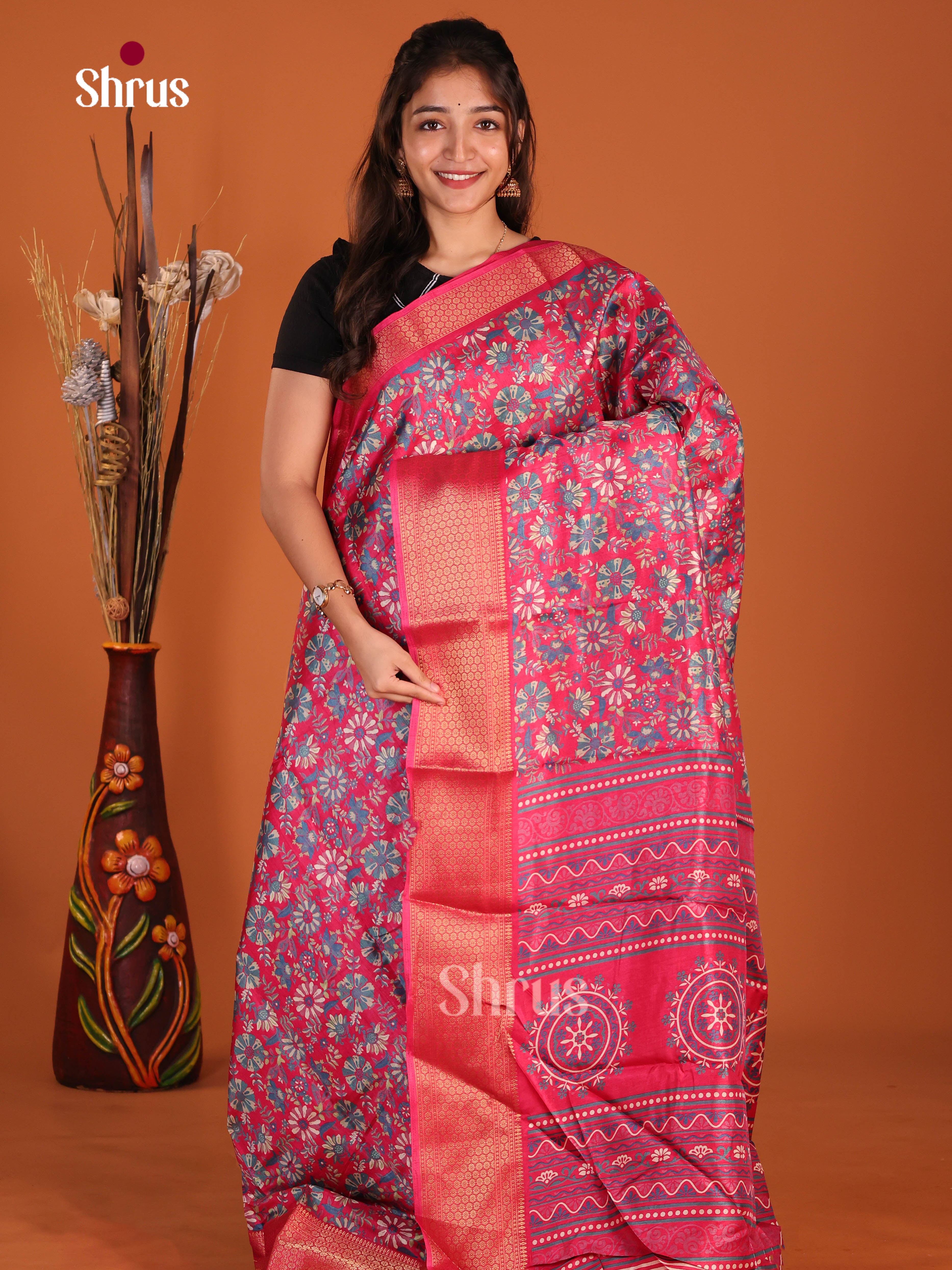 DJS10533 - Semi Crepe Saree - Shop on Shrus.com