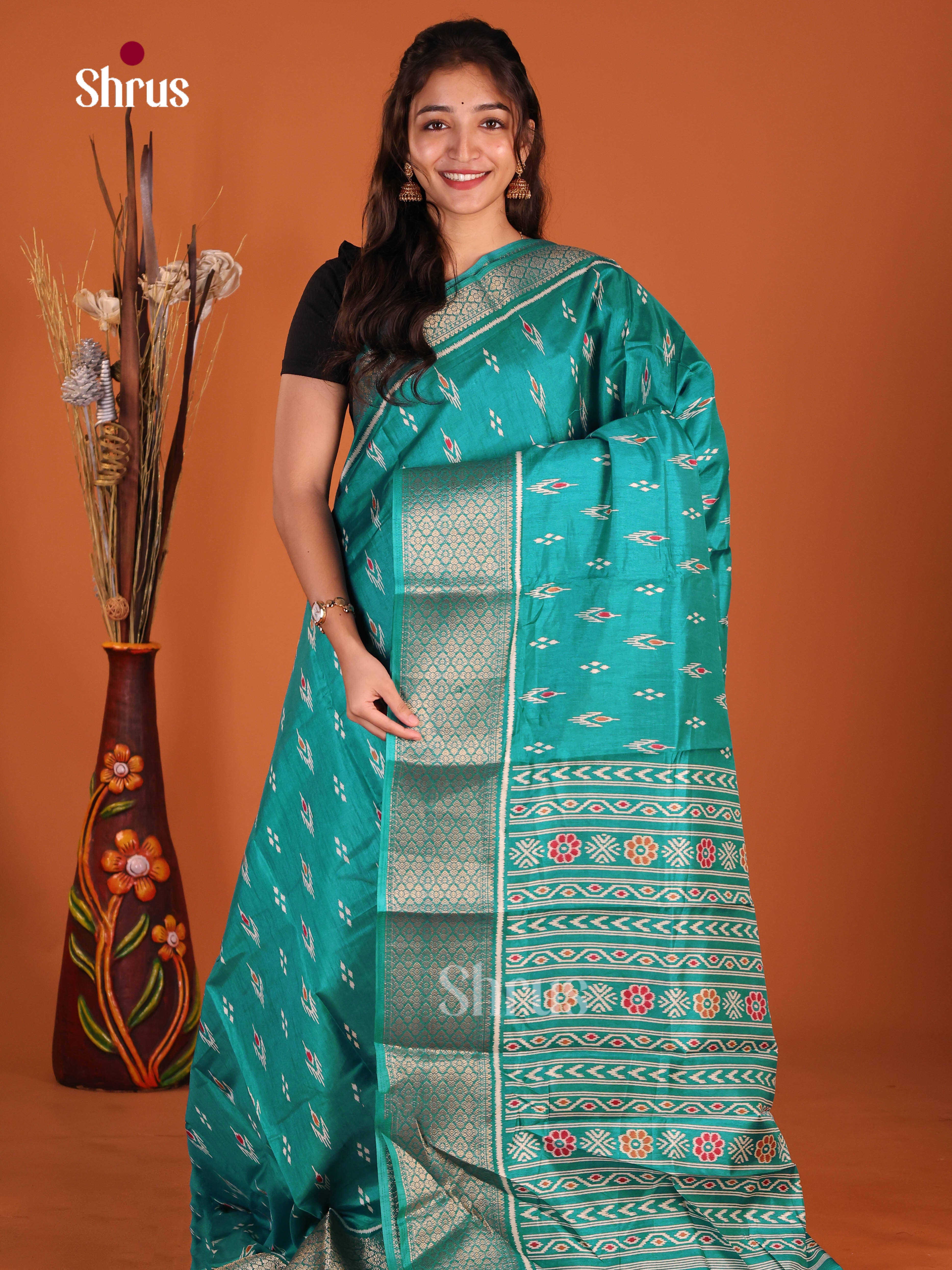 DJS10548 - Semi Crepe Saree - Shop on Shrus.com
