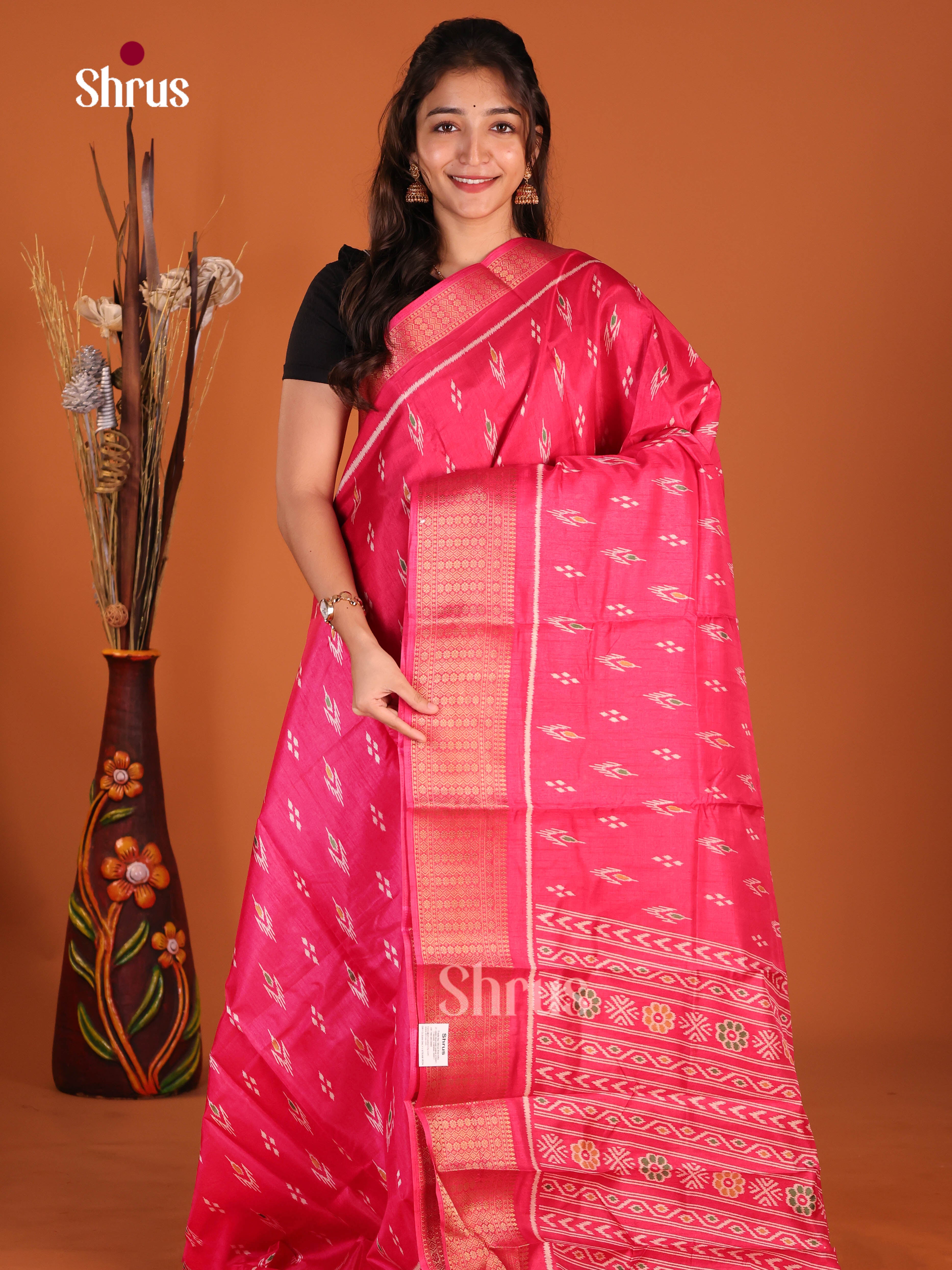 DJS10560 - Semi Crepe Saree - Shop on Shrus.com