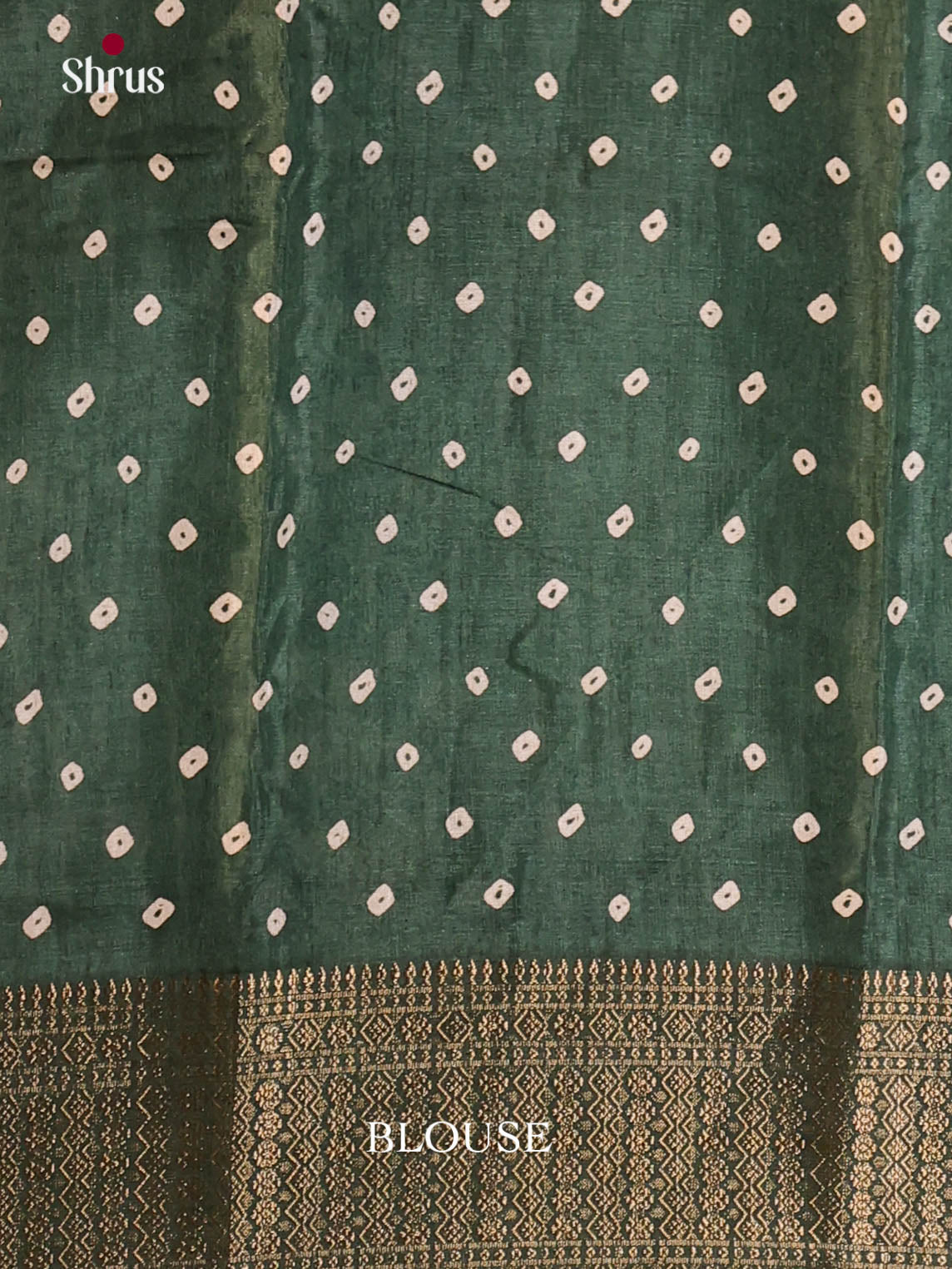 Green - Semi Crepe Saree - Shop on Shrus.com