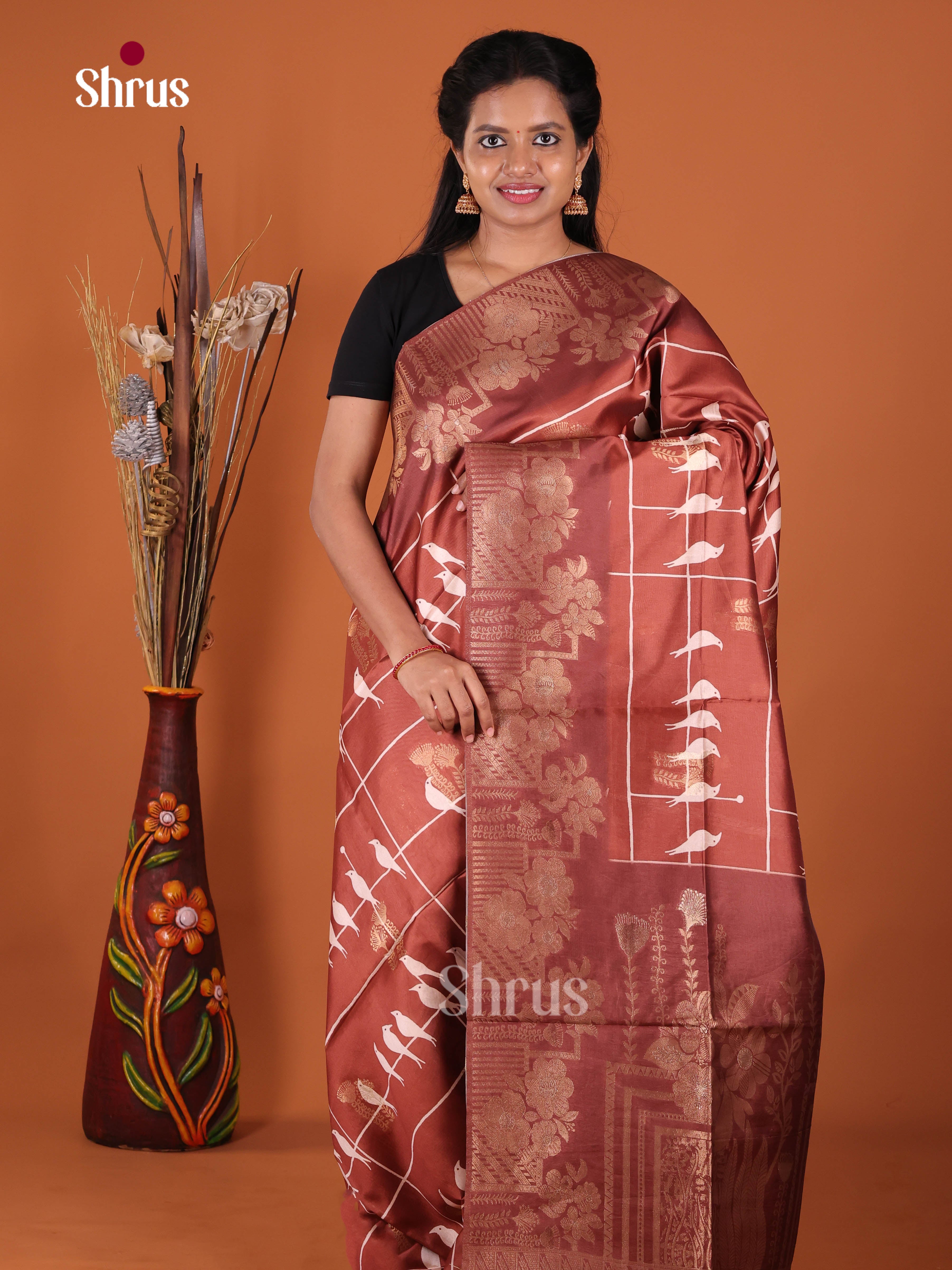 DJS10668 - Semi Jute Saree