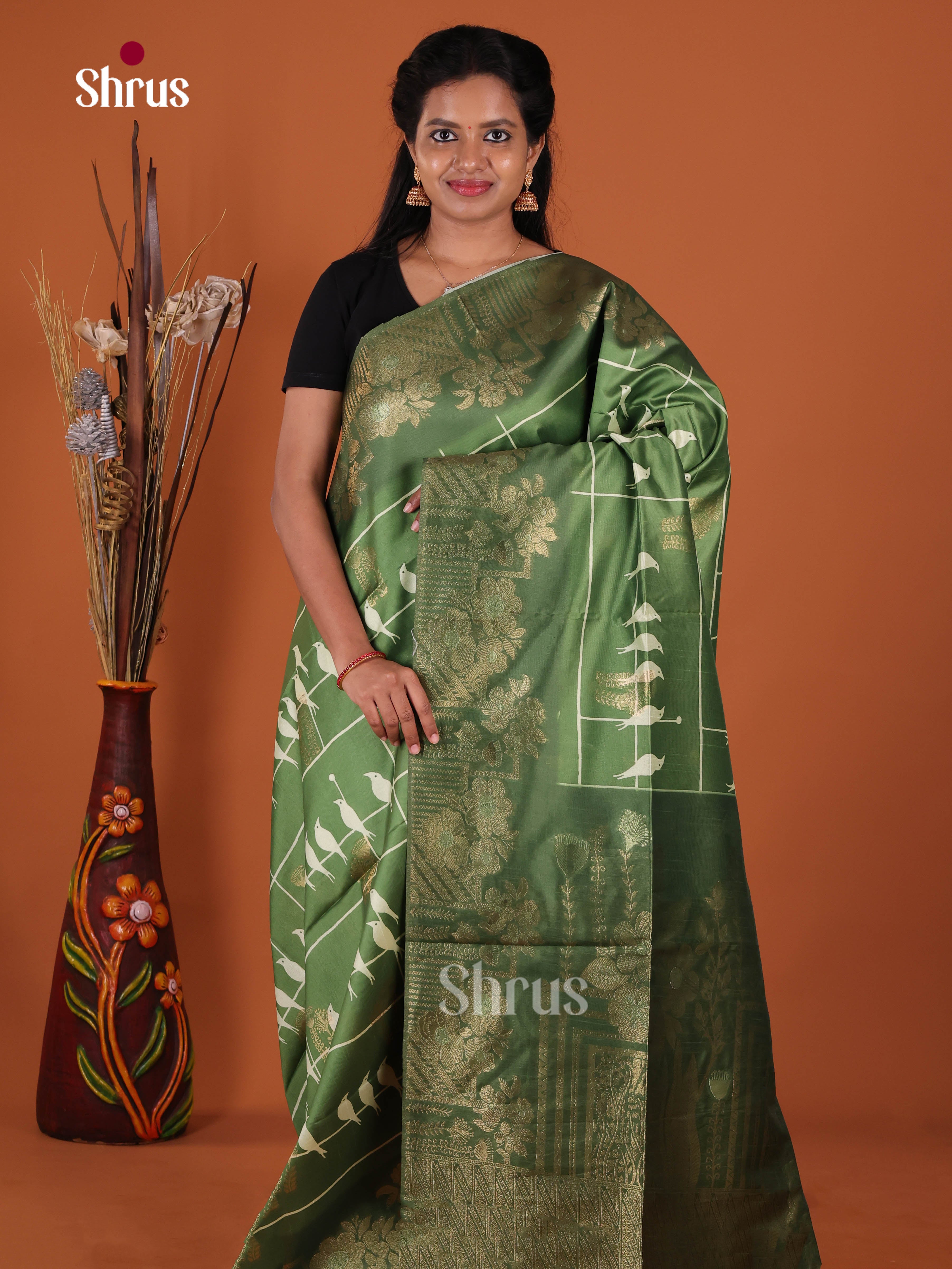 DJS10669 - Semi Jute Saree