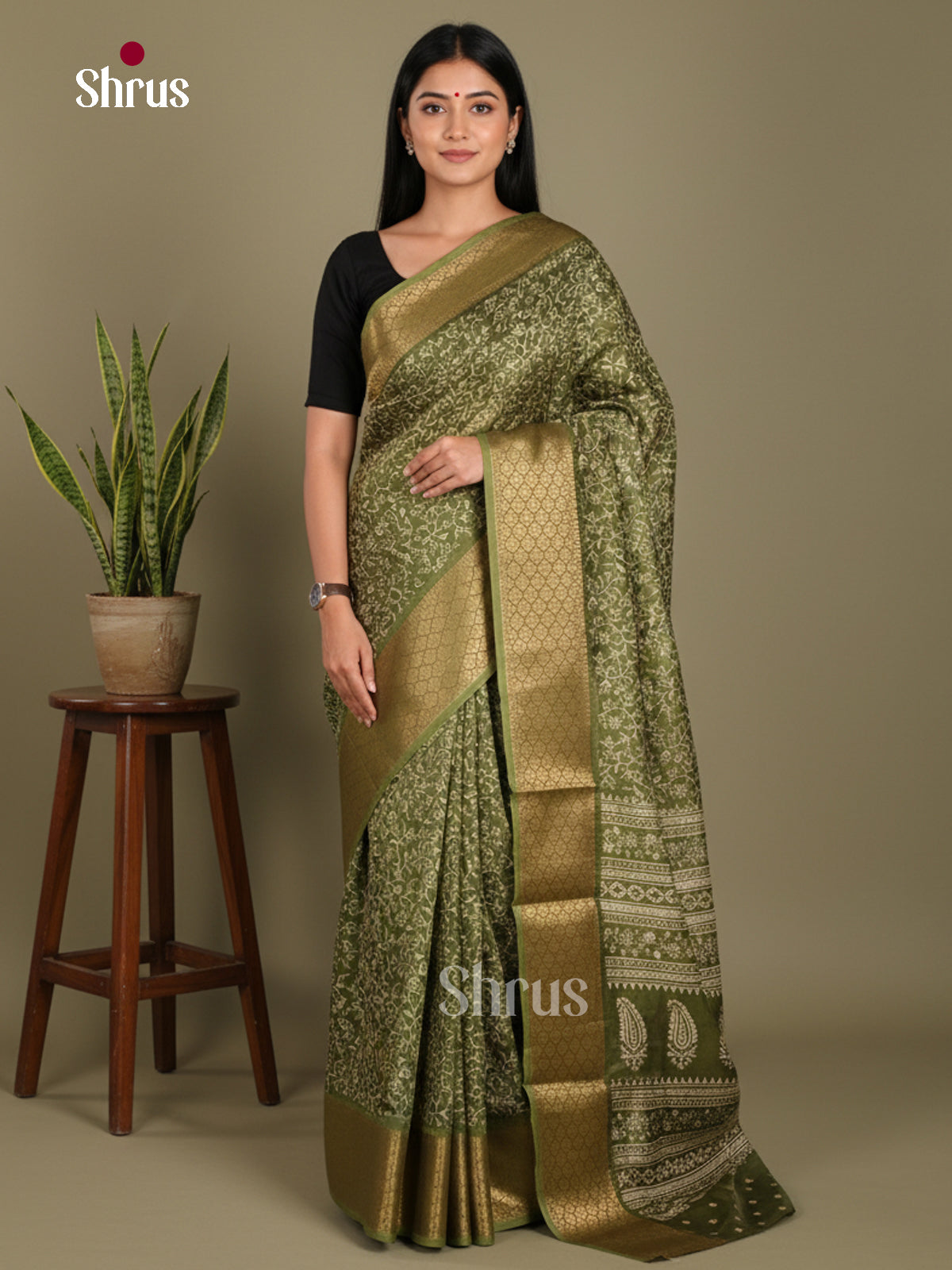 DJS11001 - Semi Crepe Saree