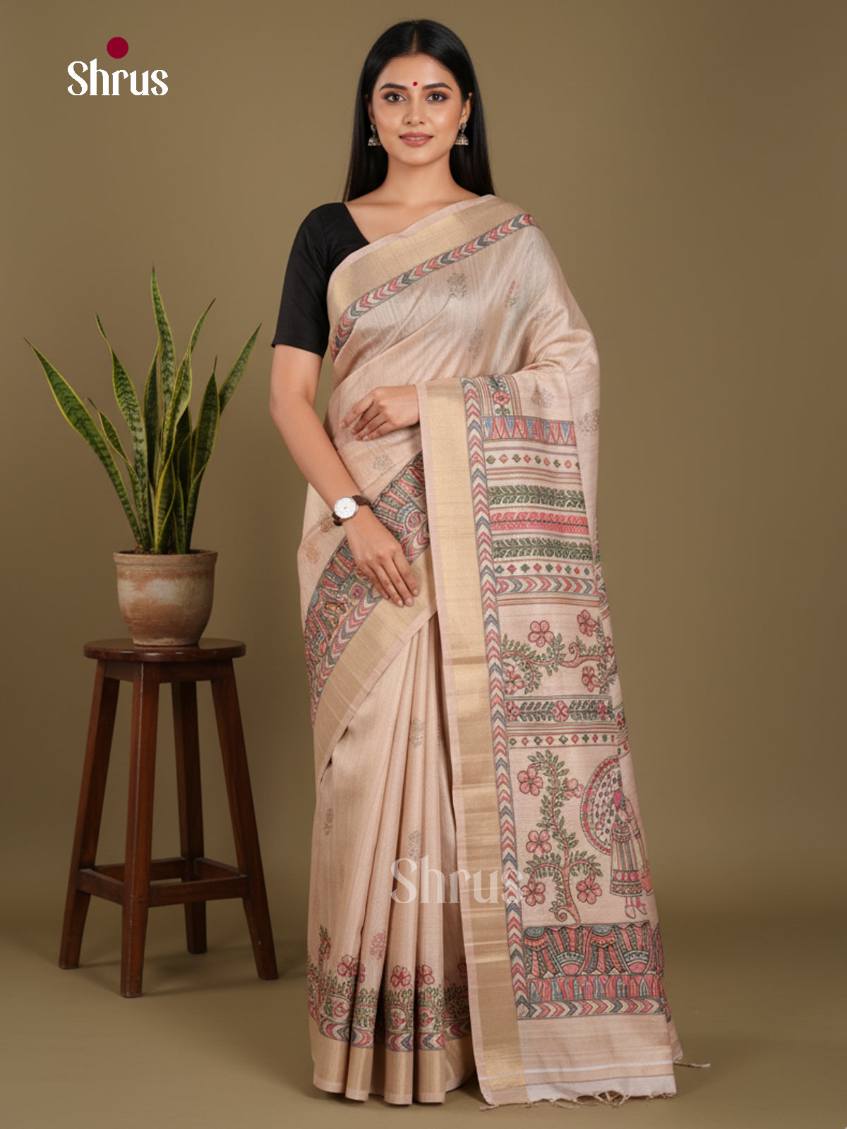 DJS11014 - Semi Gicha Saree