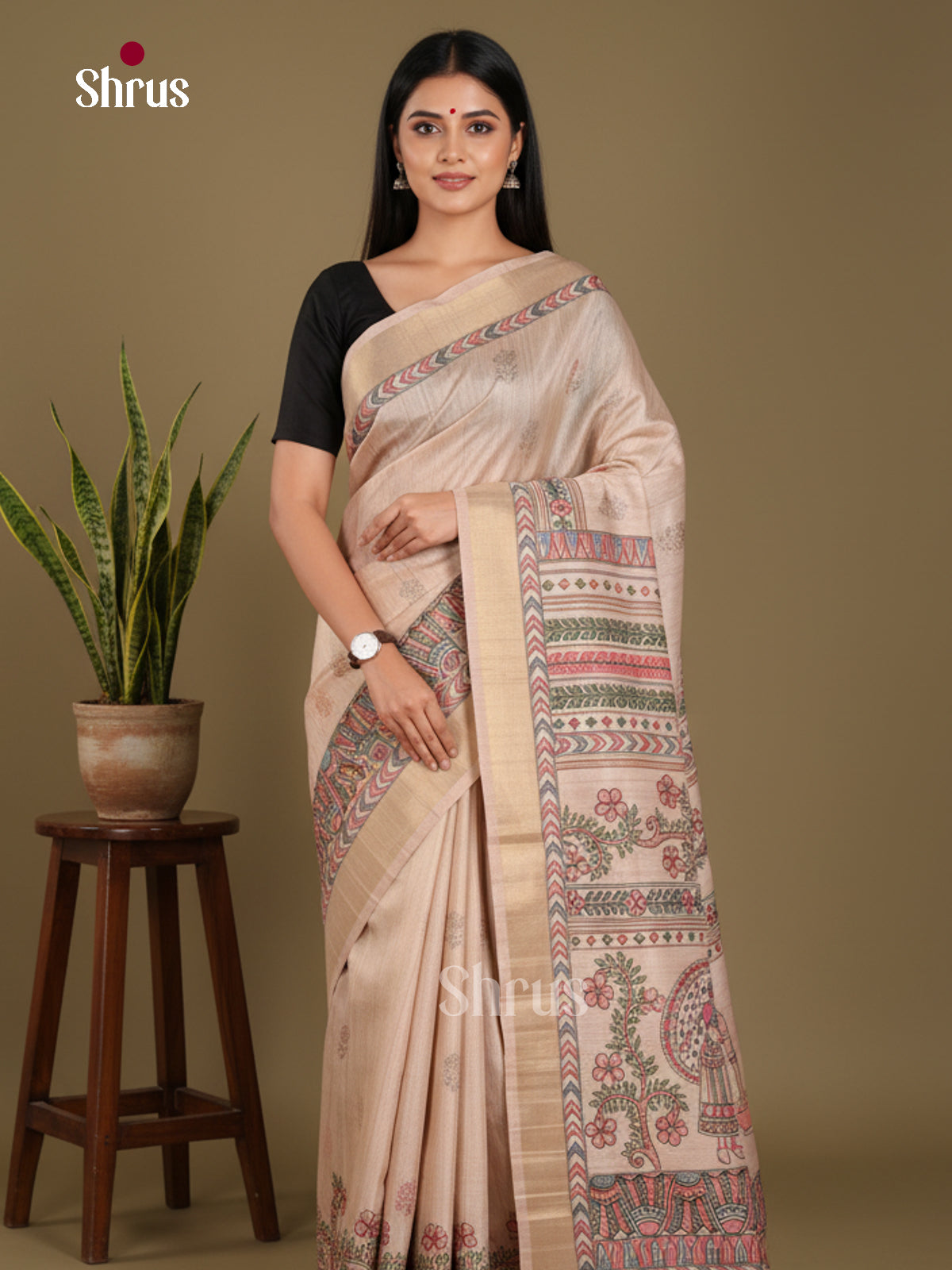 DJS11014 - Semi Gicha Saree
