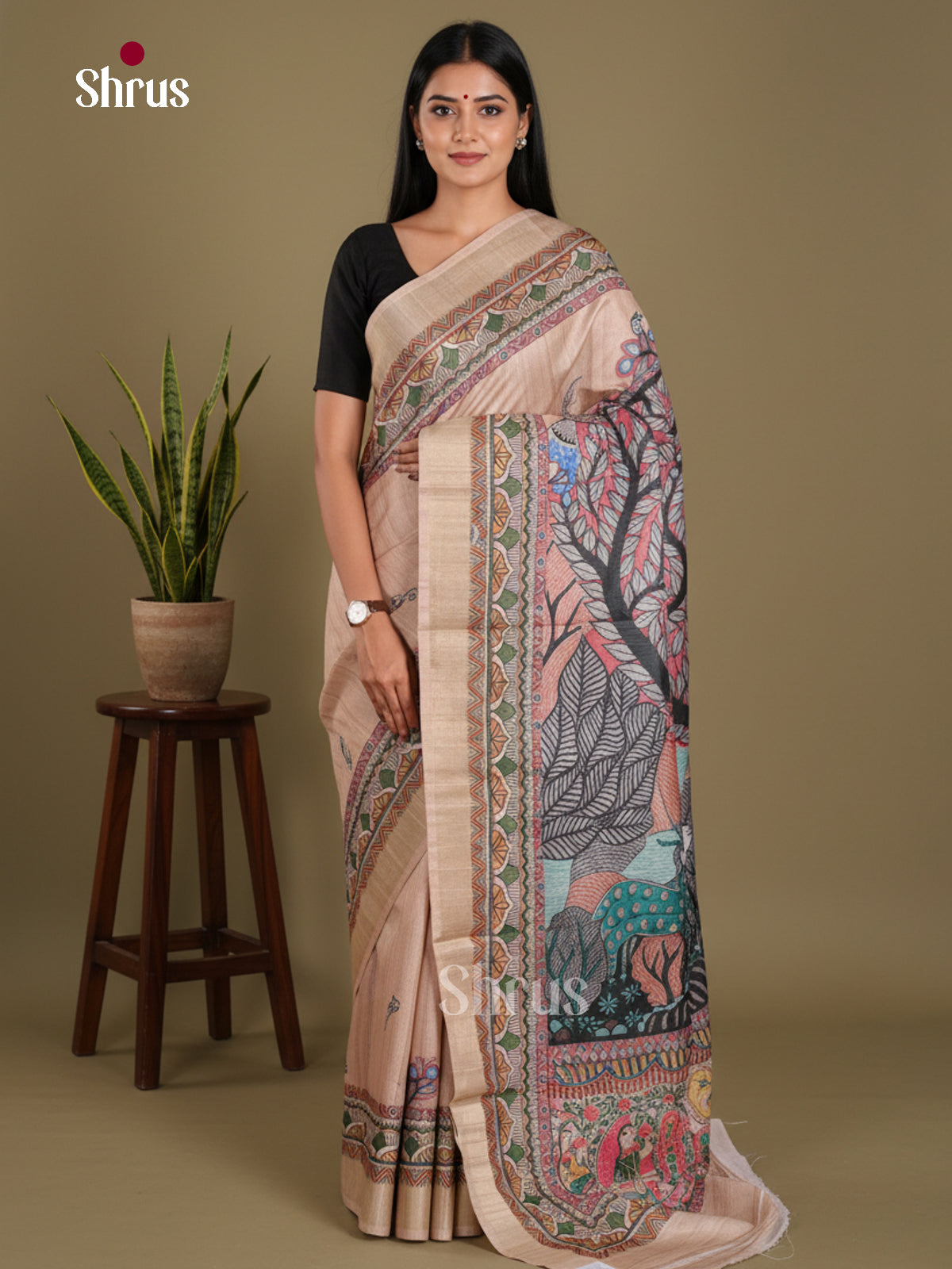DJS11016 - Semi Gicha Saree