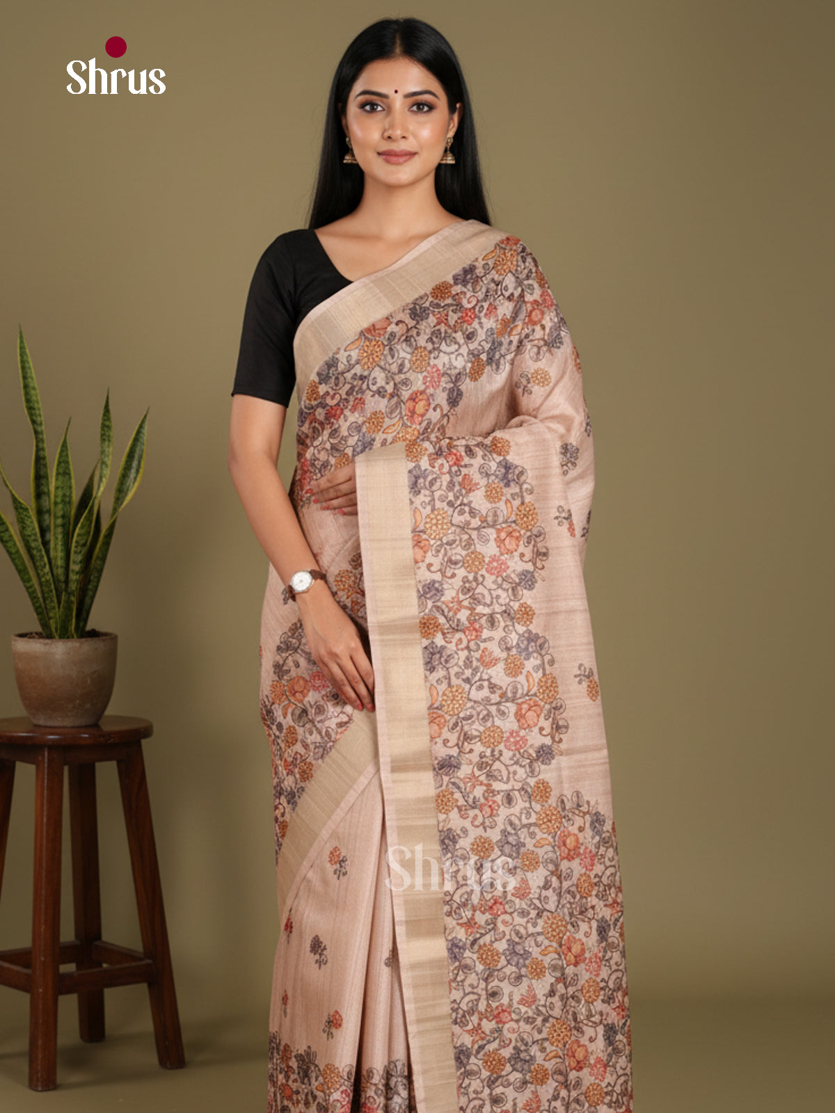 DJS11018 - Semi Gicha Saree