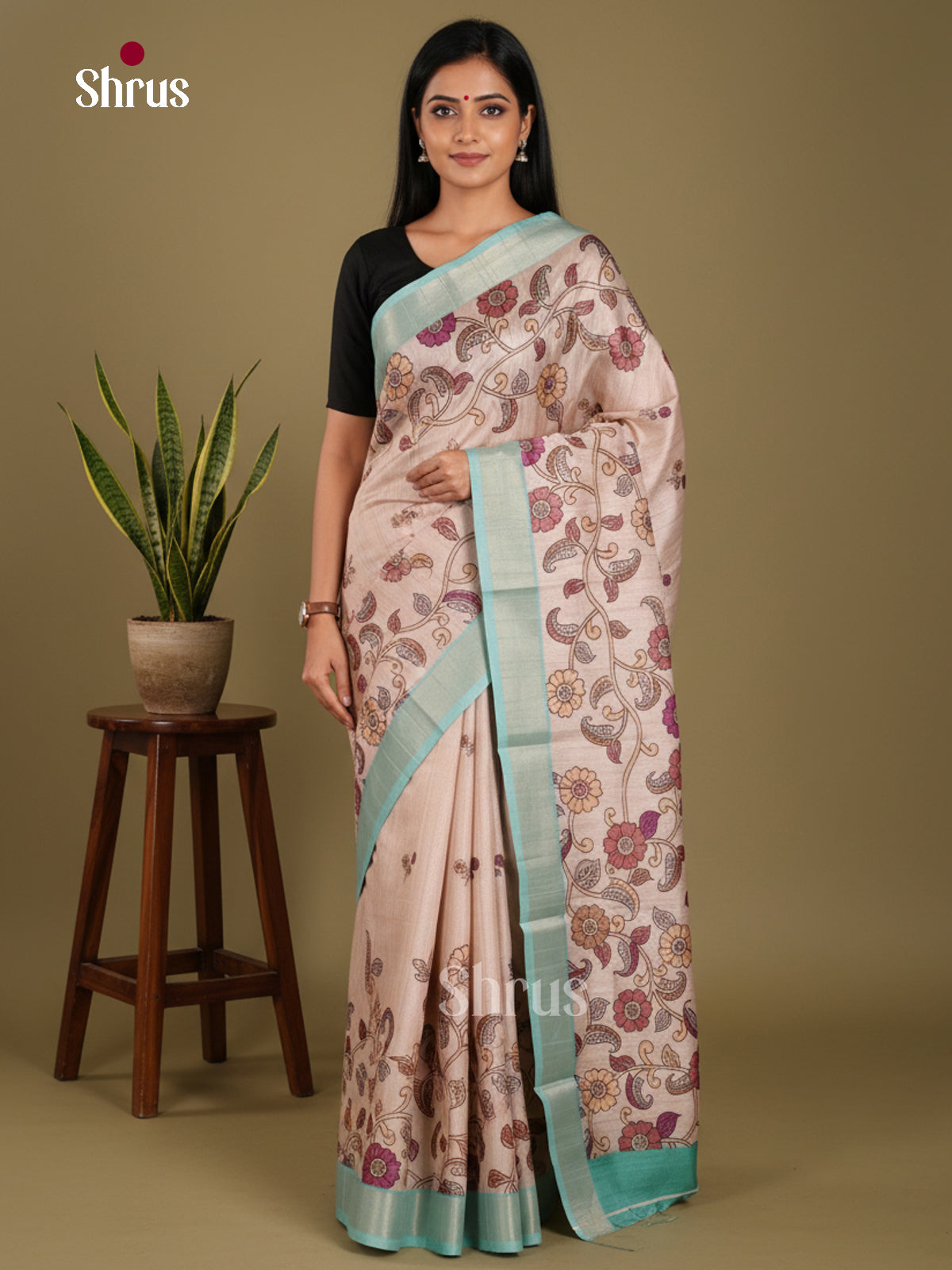 DJS11021 - Semi Gicha Saree