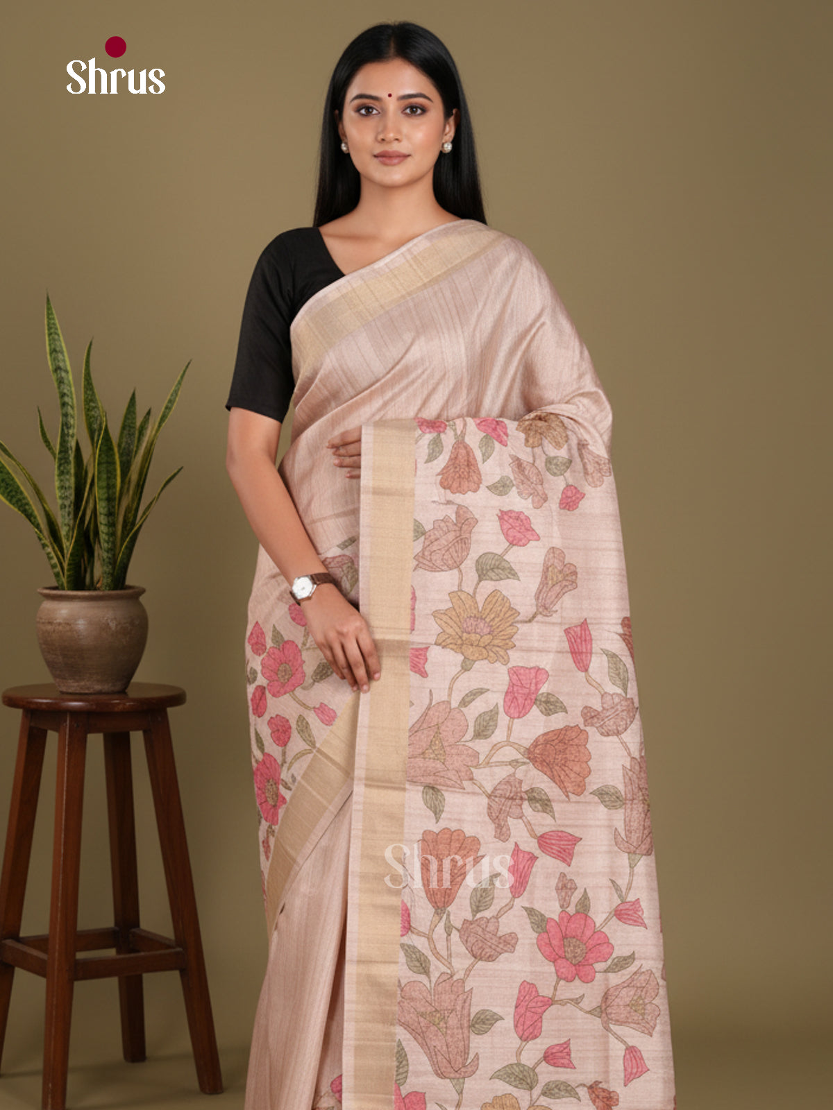 DJS11024 - Semi Gicha Saree