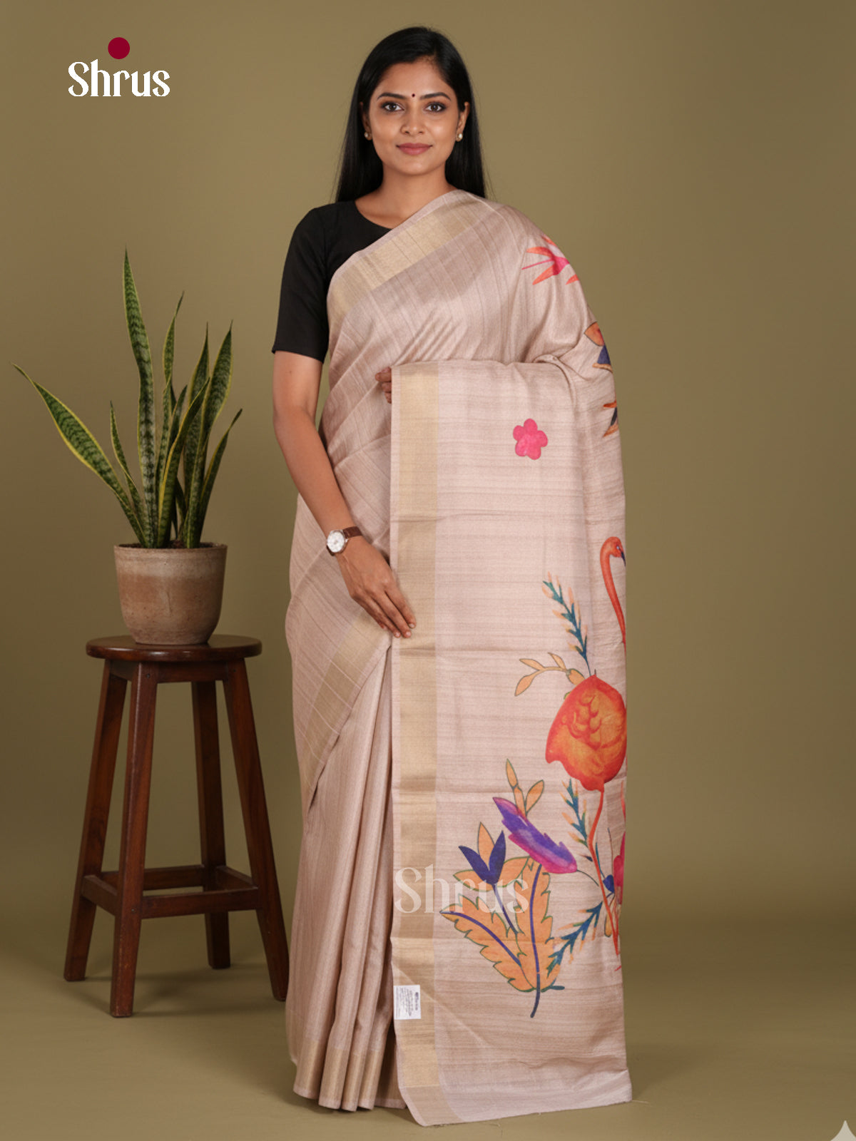 DJS11027 - Semi Gicha Saree