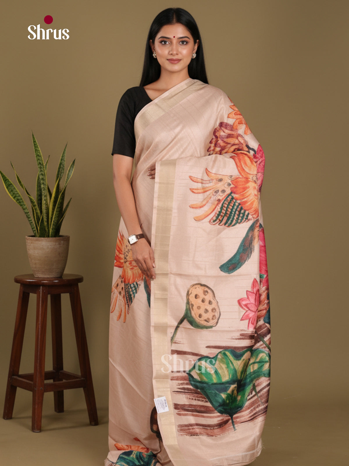 DJS11031 - Semi Gicha Saree