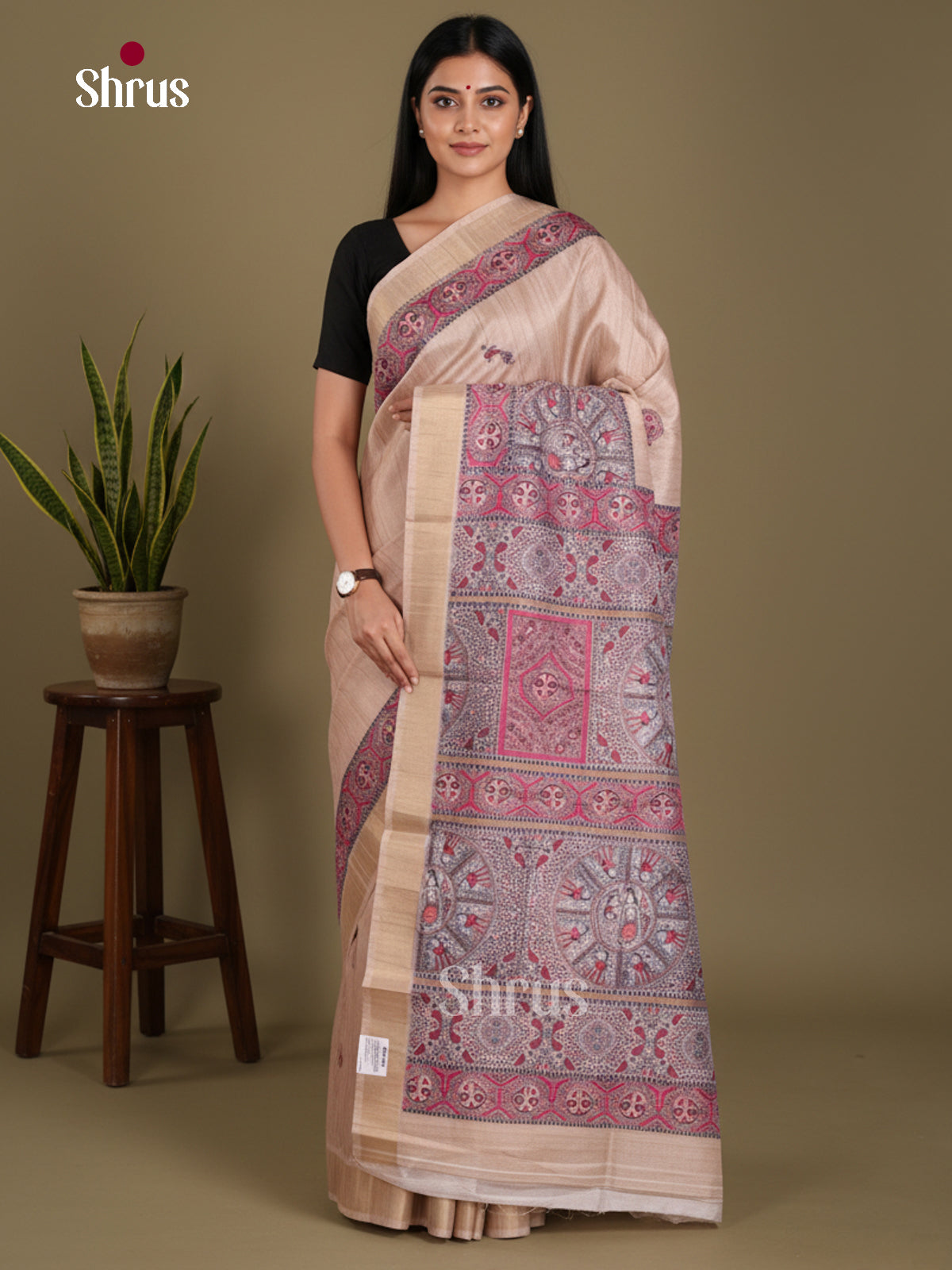 DJS11032 - Semi Gicha Saree