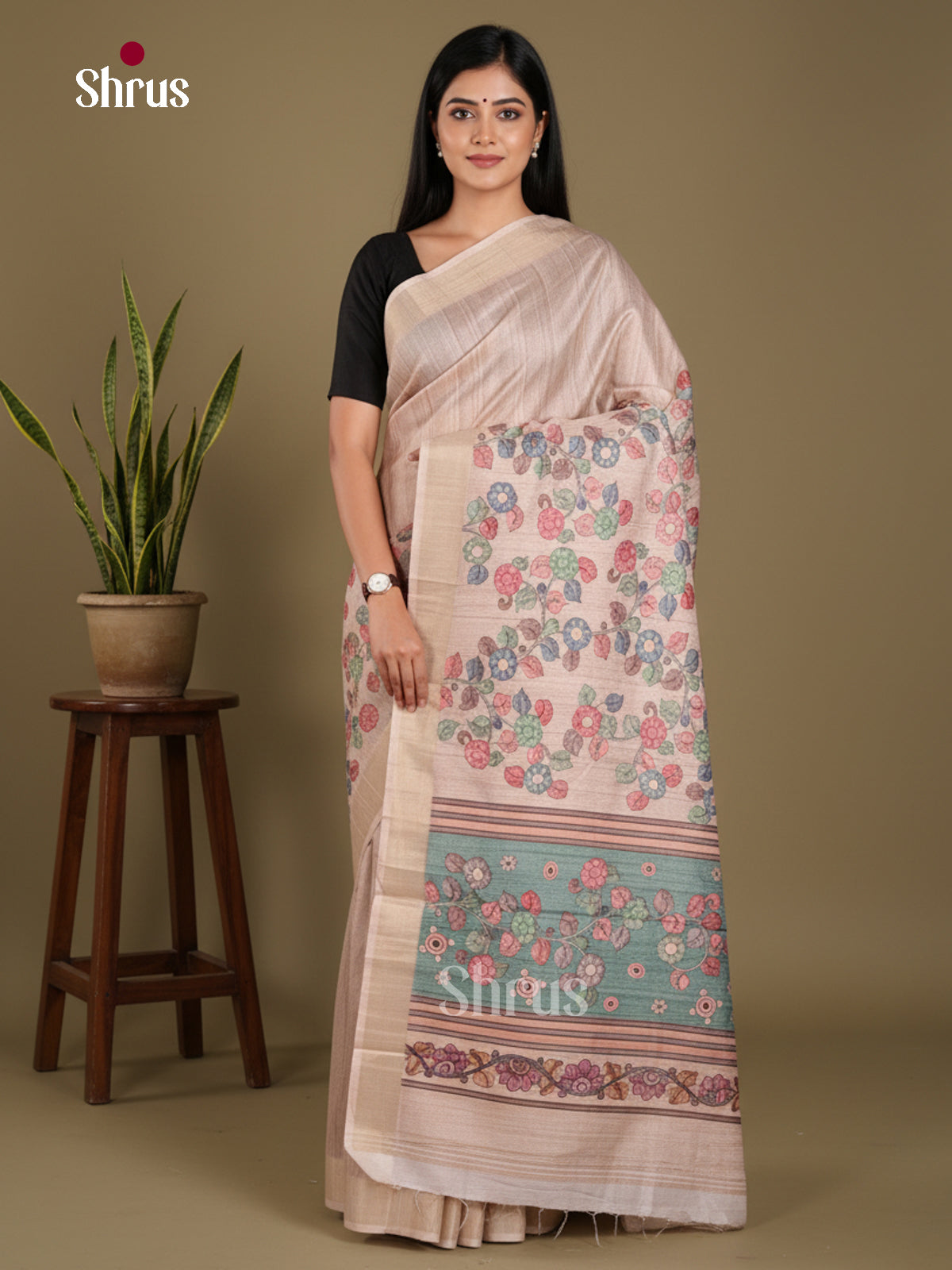 DJS11034 - Semi Gicha Saree