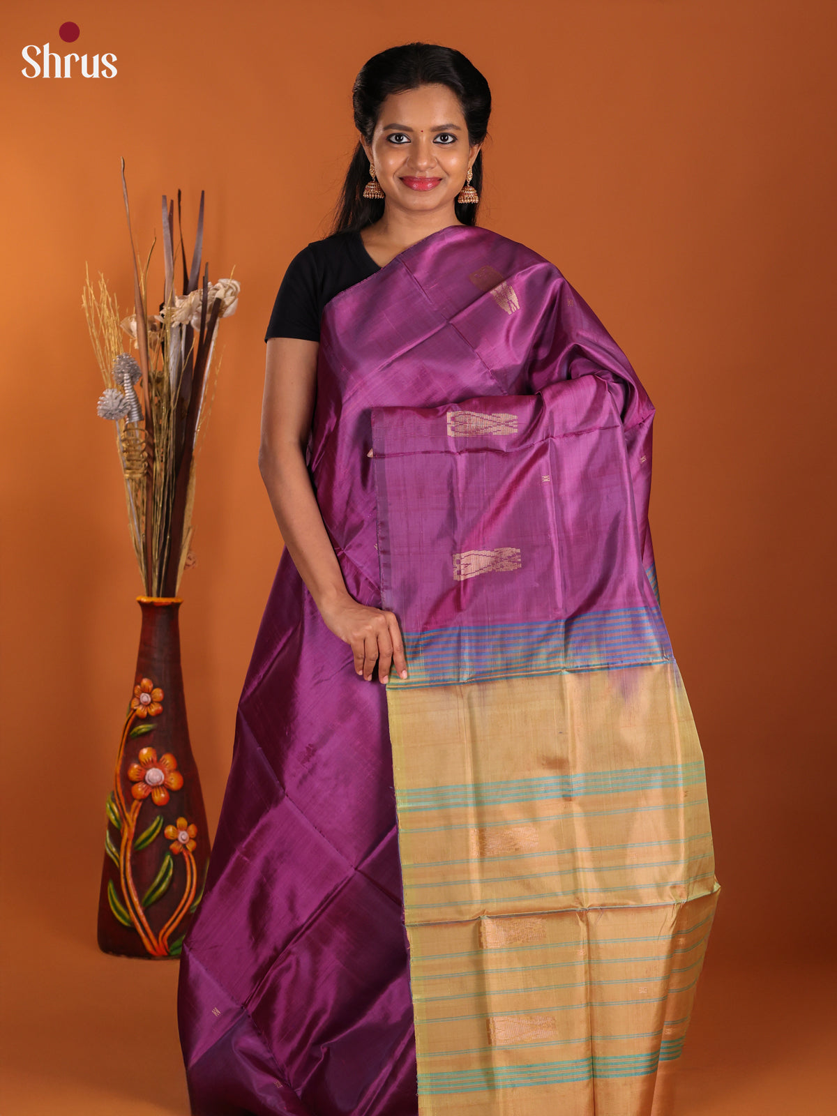 DJS13040 - Banana Pith Saree - Shop on Shrus.com