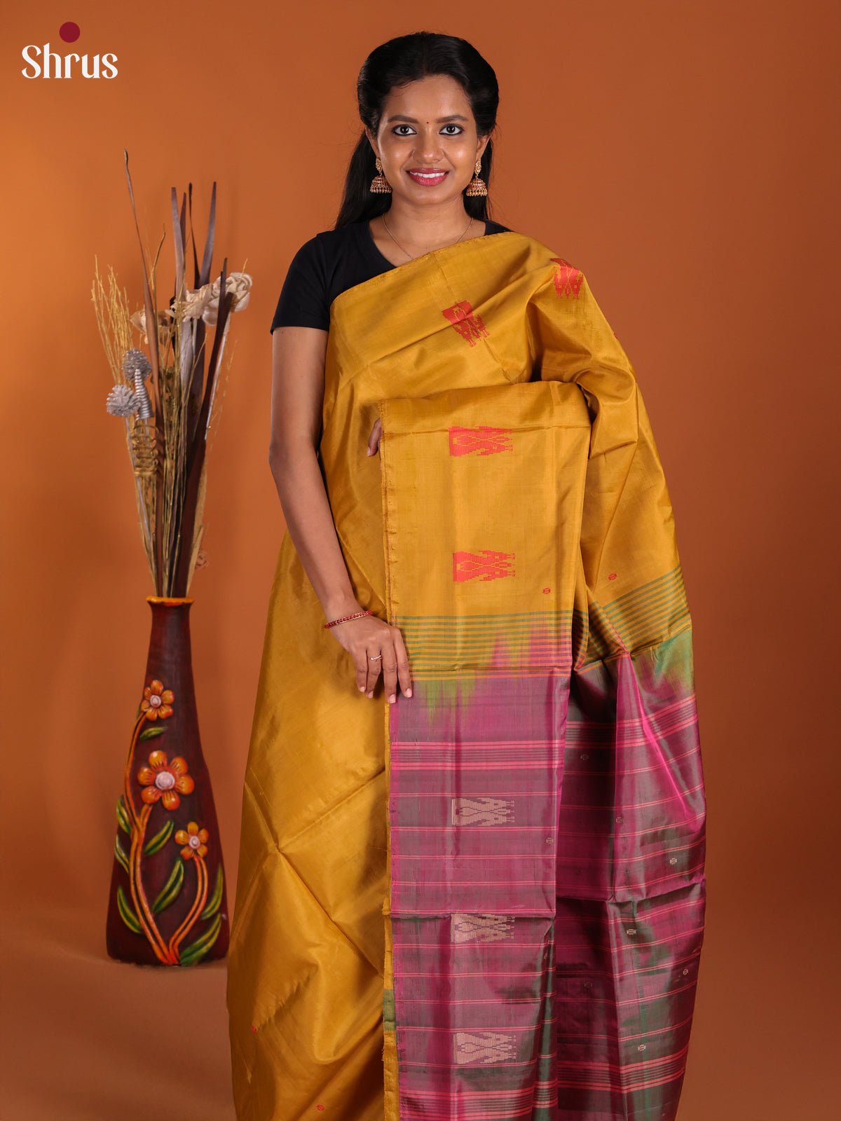 DJS13041 - Banana Pith Saree - Shop on Shrus.com