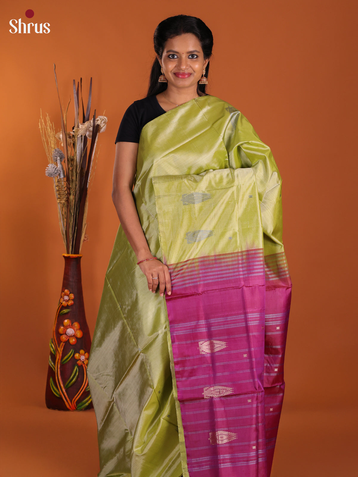 DJS13078 - Banana Pith Saree - Shop on Shrus.com