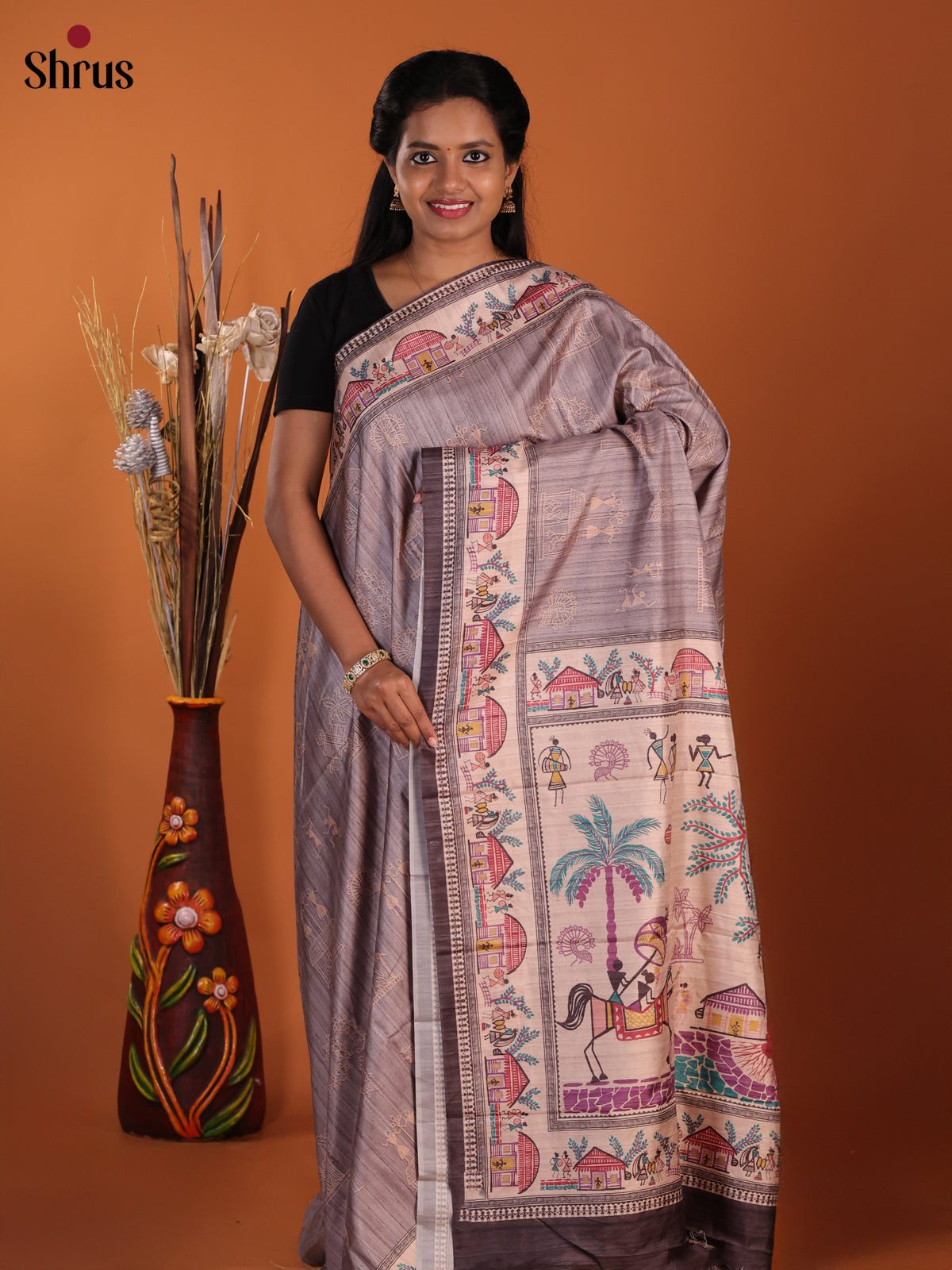 DJS13129 - Butter silk Saree