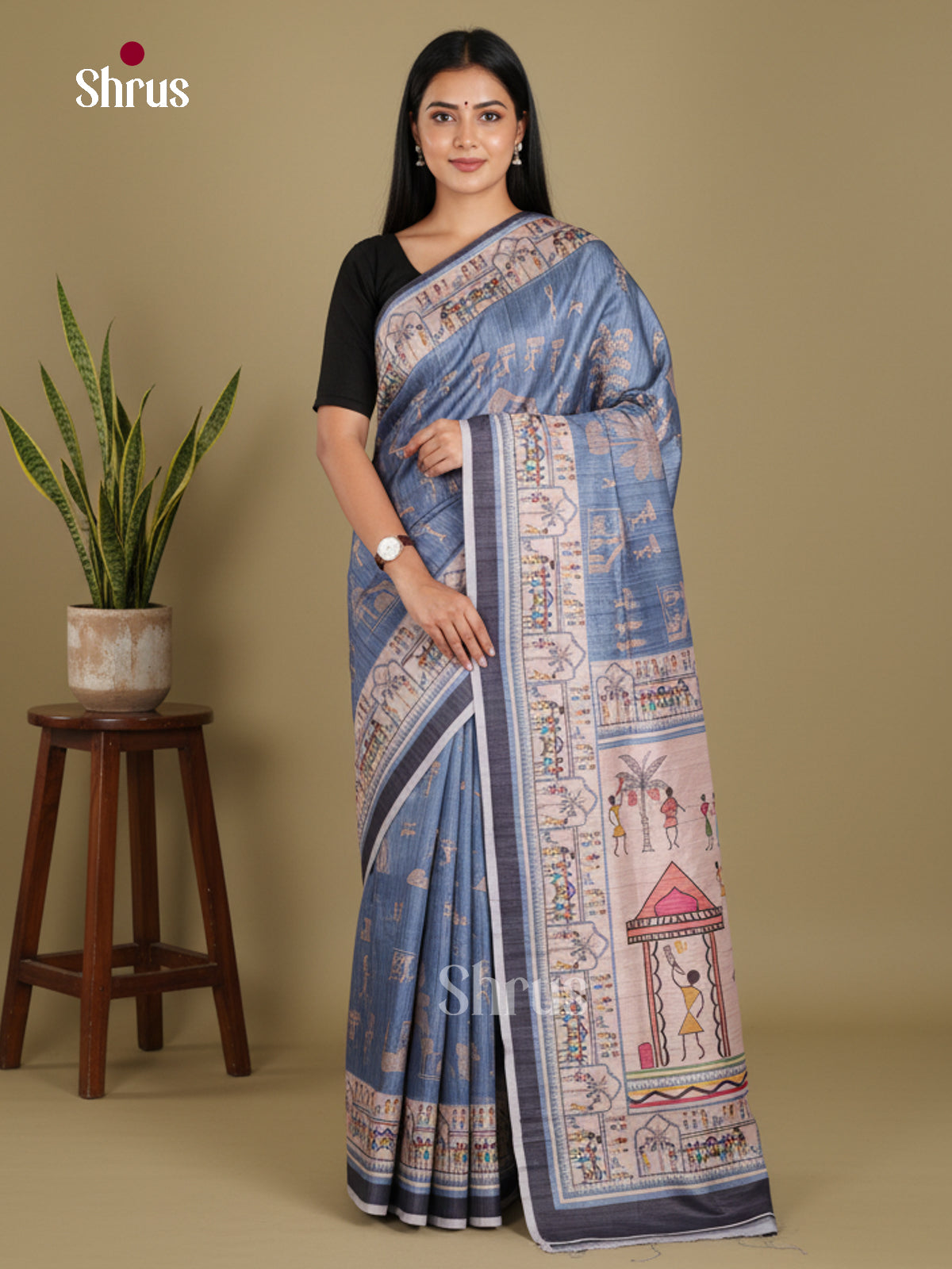 DJS13133 - Butter silk Saree