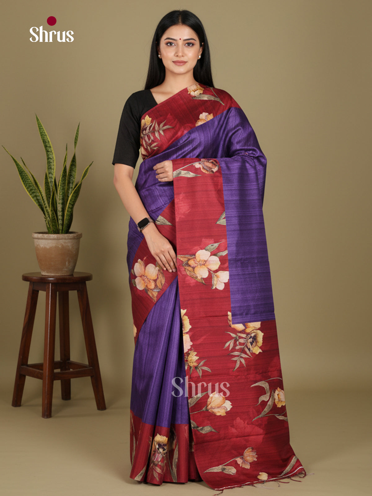 DJS13143 - Butter silk Saree