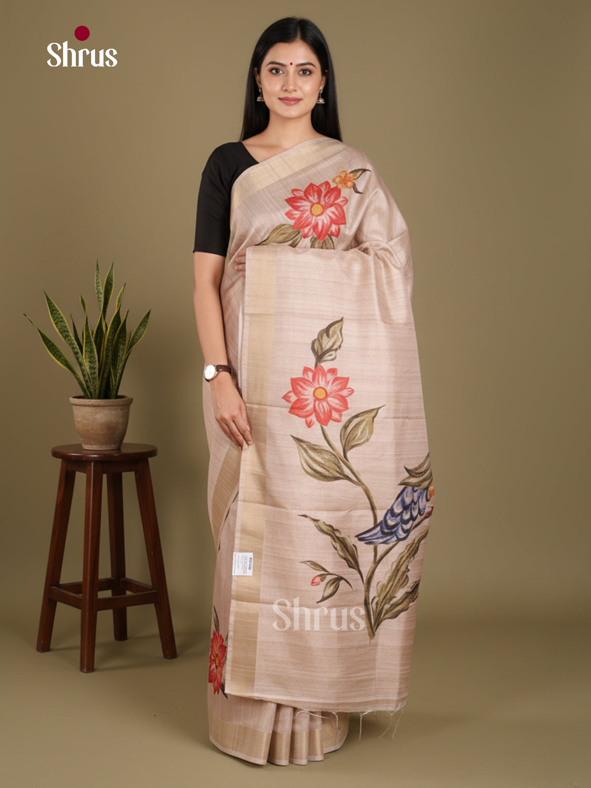 DJS13194 - Semi Gicha Saree