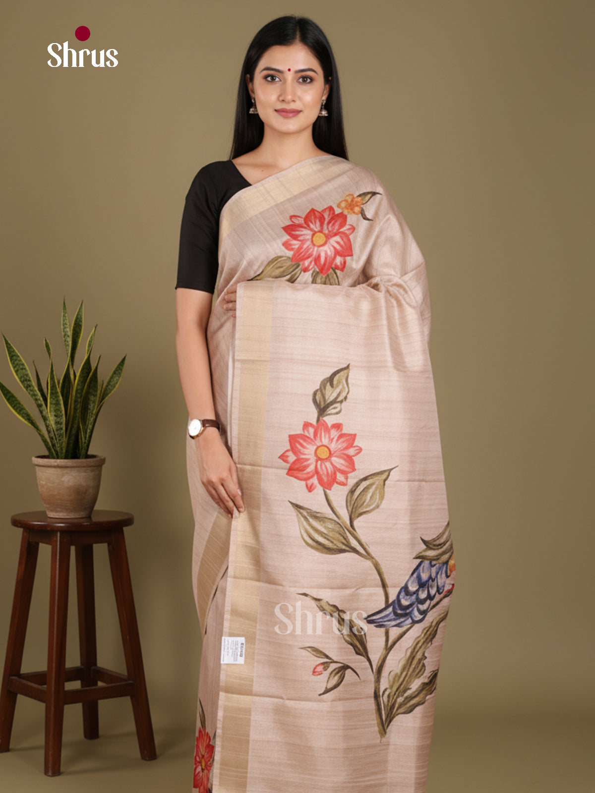 DJS13194 - Semi Gicha Saree
