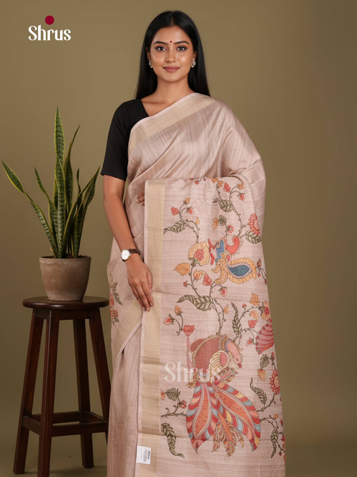 DJS13197 - Semi Gicha Saree